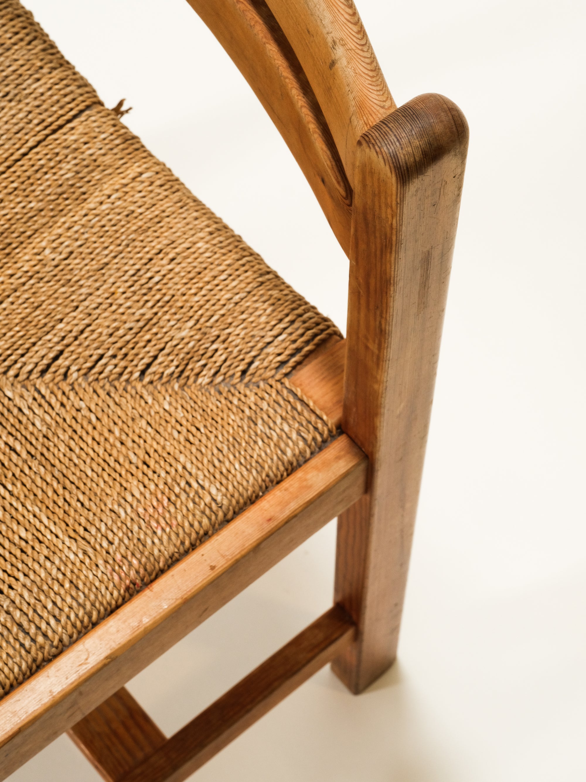 &quot;Asserbo&quot; Pine &amp; Papercord Chair by Børge Mogensen for Karl Andersson &amp; Söner