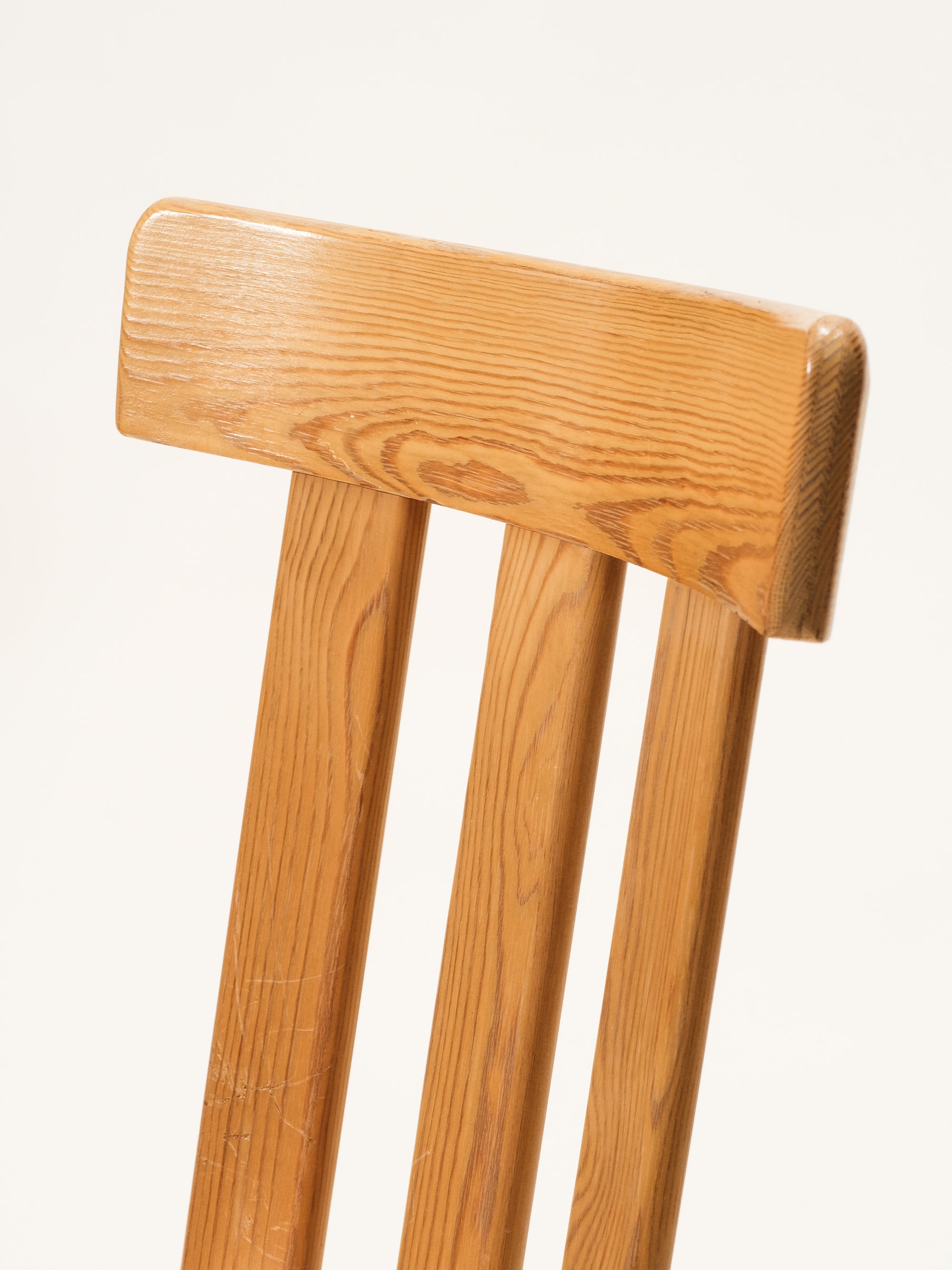 Solid Pine Dining Chairs Model &quot;Leo&quot; by Werner West for Keravan Puusepäntehdas, Set of 6