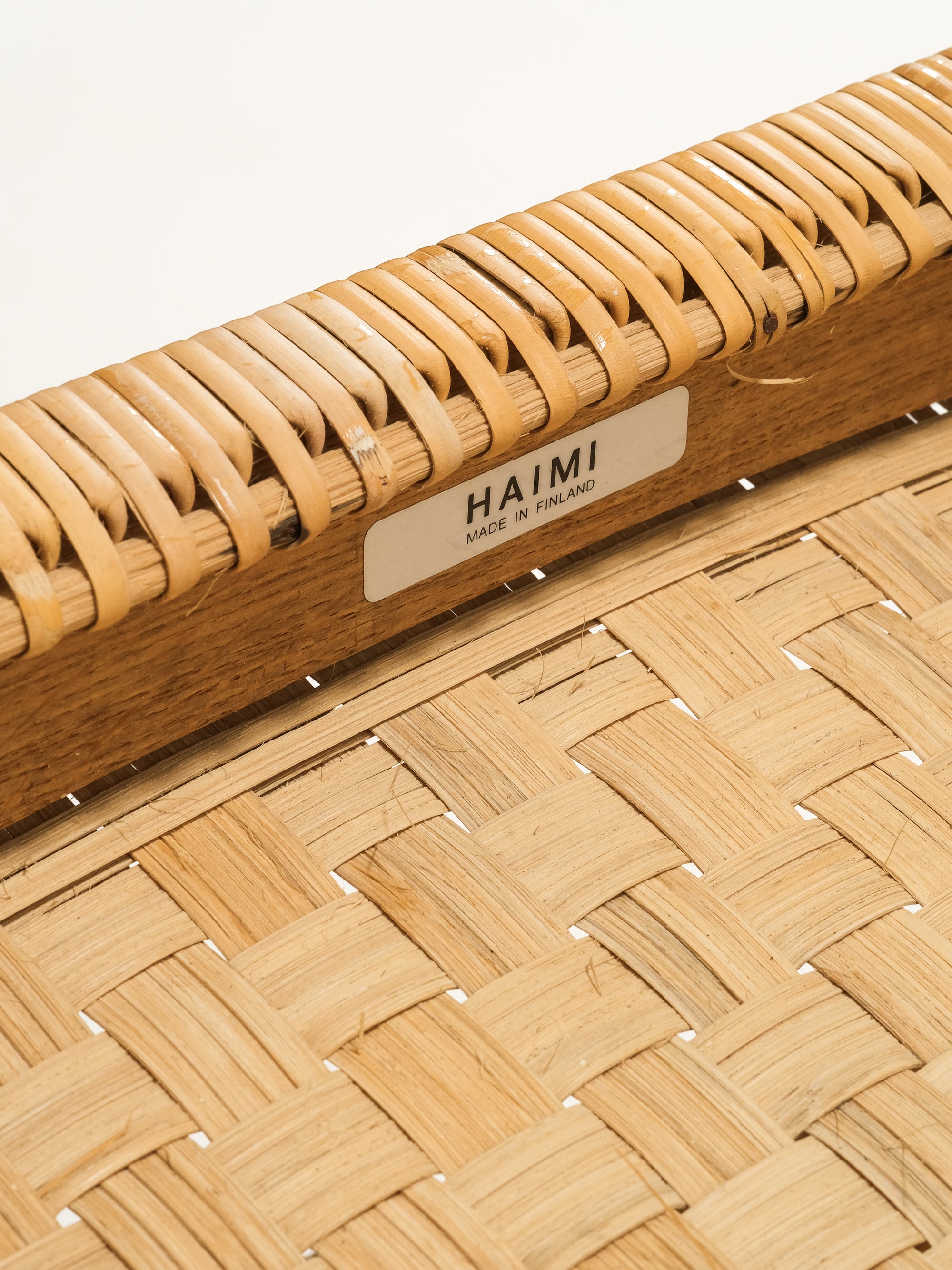 Oak &amp; Woven Cane Dining Chairs by Reino Ruokolainen for Haimi, 1960s, Set of 6
