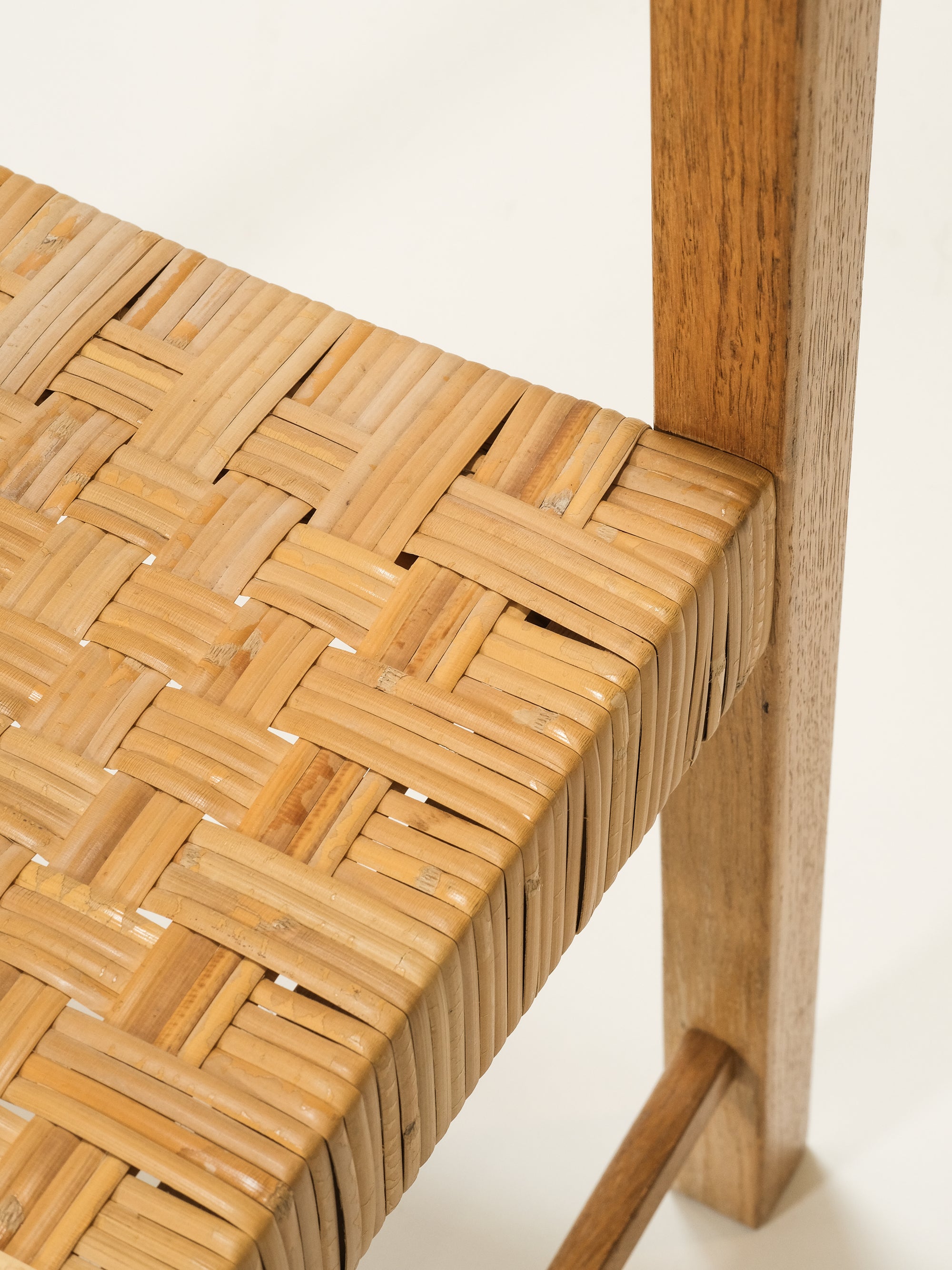Oak &amp; Woven Cane Dining Chairs by Reino Ruokolainen for Haimi, 1960s, Set of 6