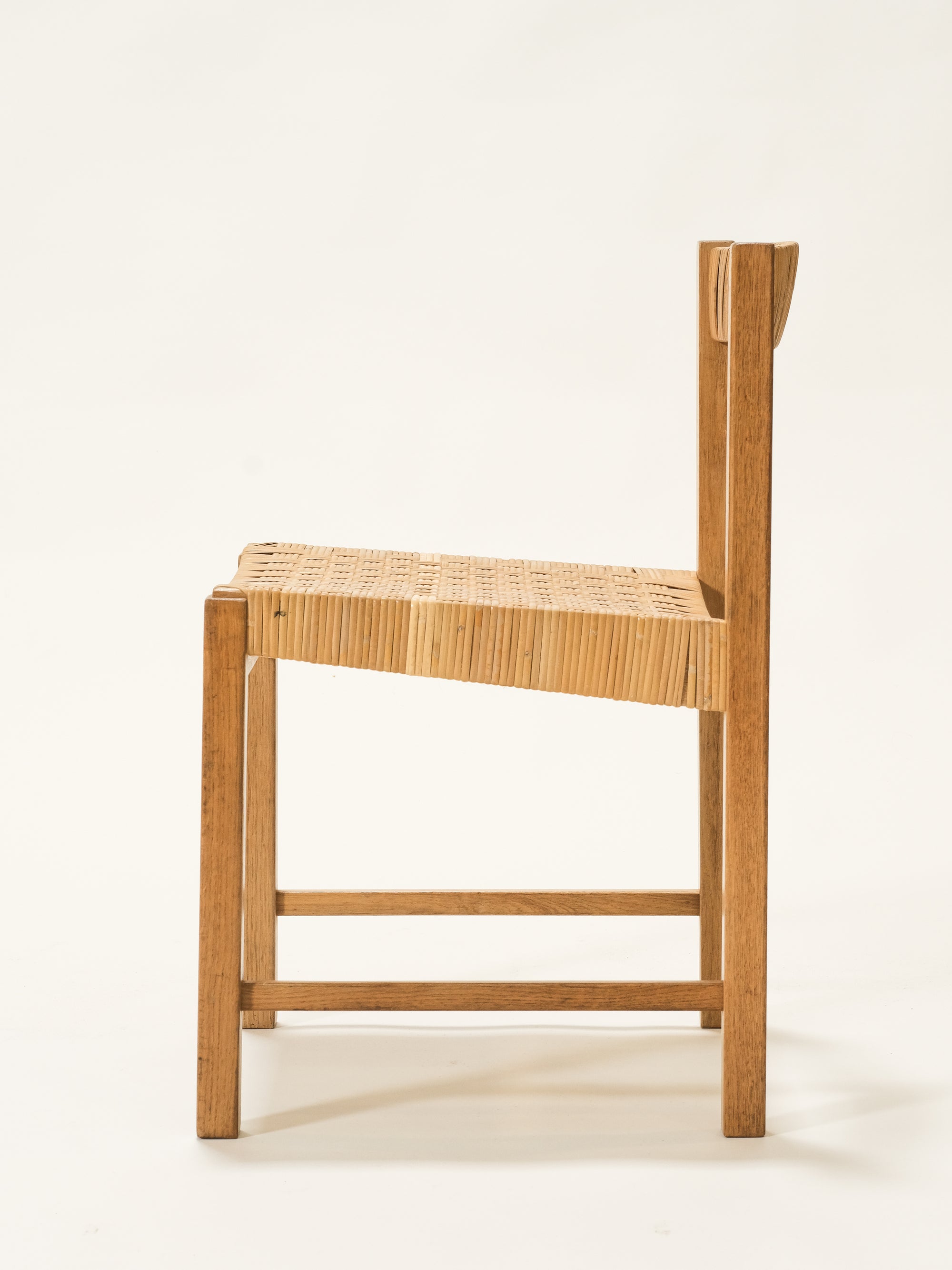 Oak &amp; Woven Cane Dining Chairs by Reino Ruokolainen for Haimi, 1960s, Set of 6