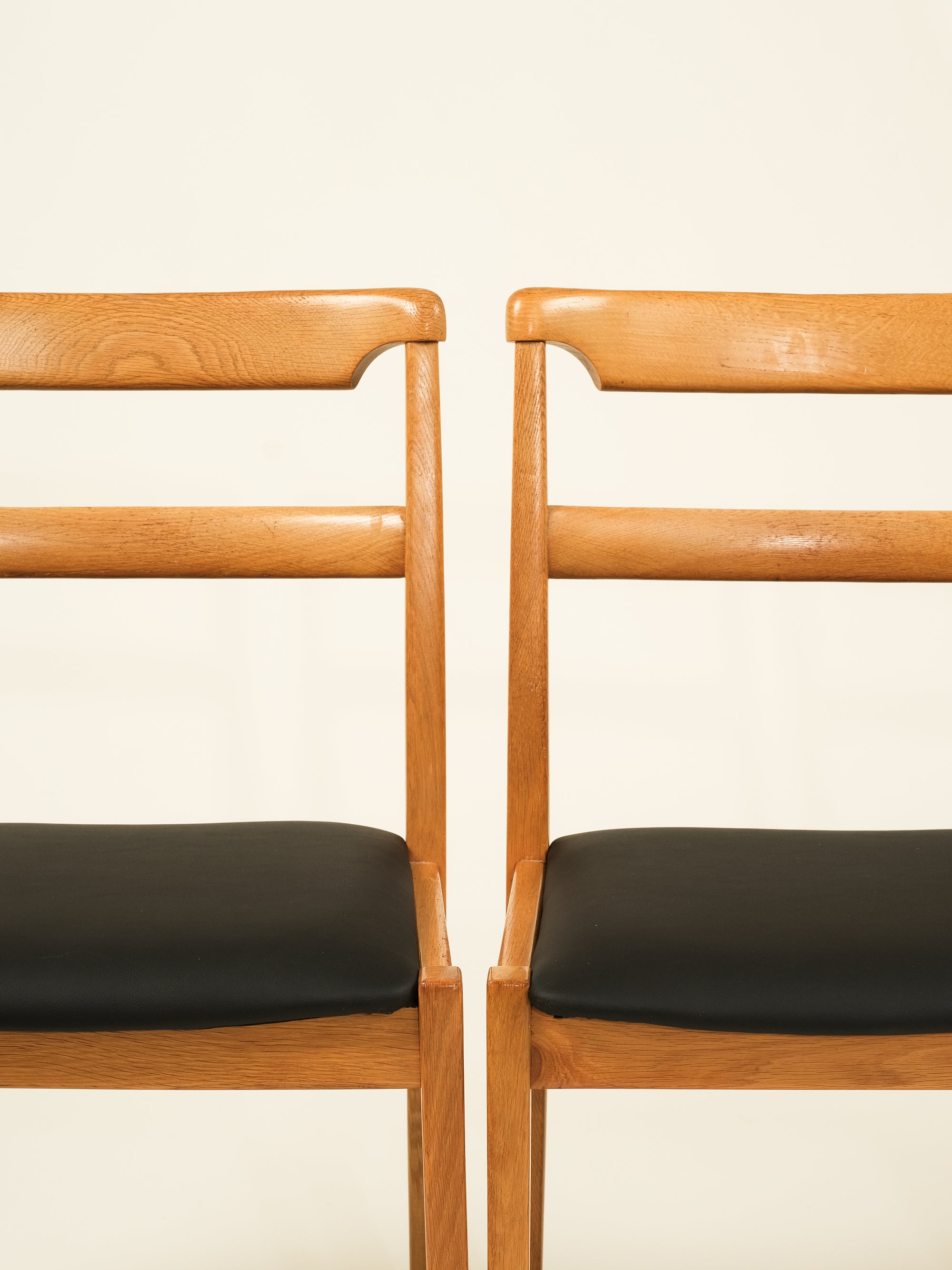 Scandinavian Mid-Century Oak Dining Chairs, Set of 4
