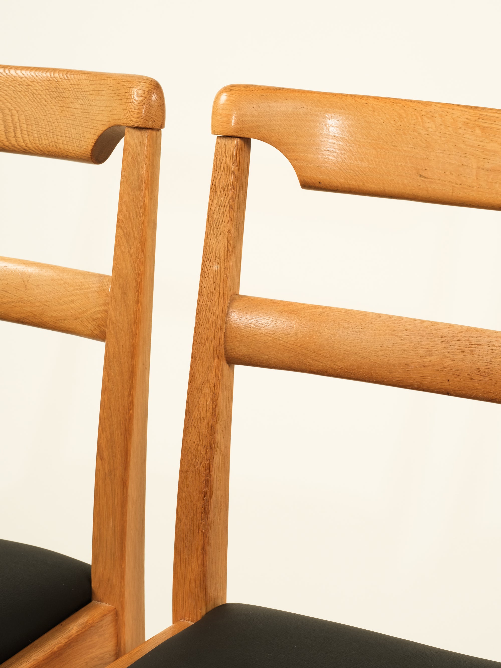 Scandinavian Mid-Century Oak Dining Chairs, Set of 4