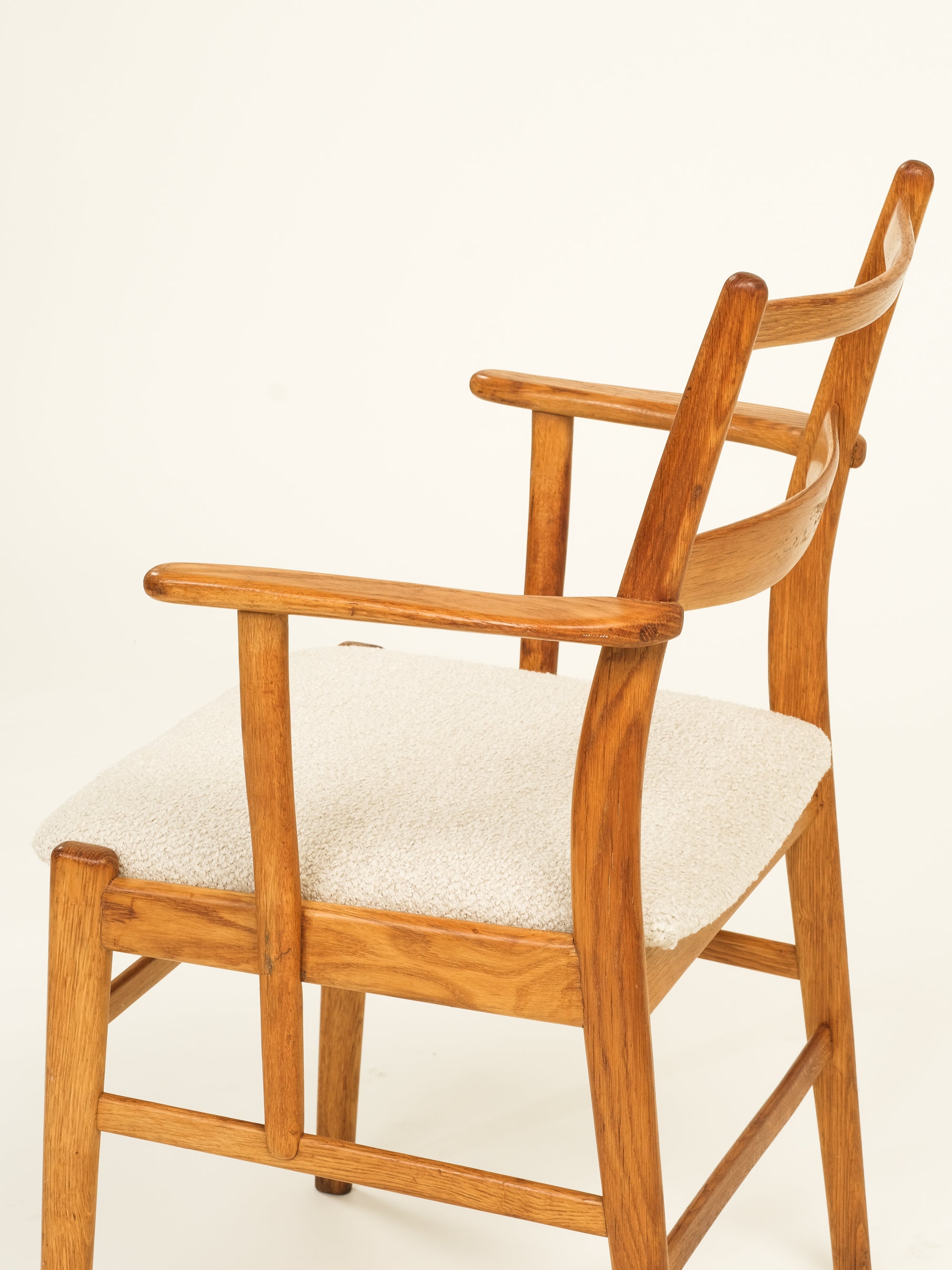 Mid-Century Oak Armchair Model &quot;Minett&quot; by Yngve Ekström for Troeds