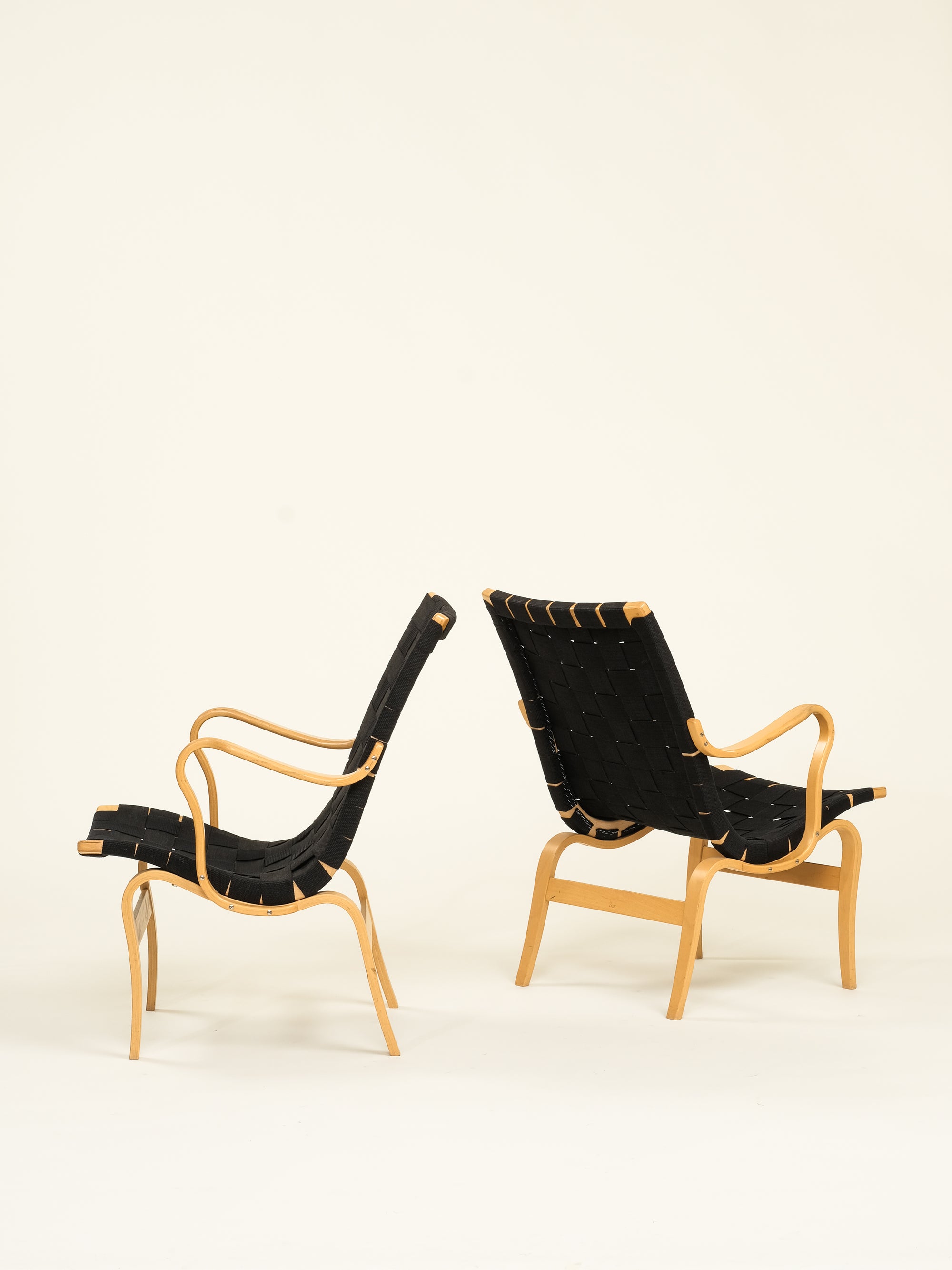 &#39;Eva&#39; Armchairs by Bruno Mathsson, Dux, Set of 2