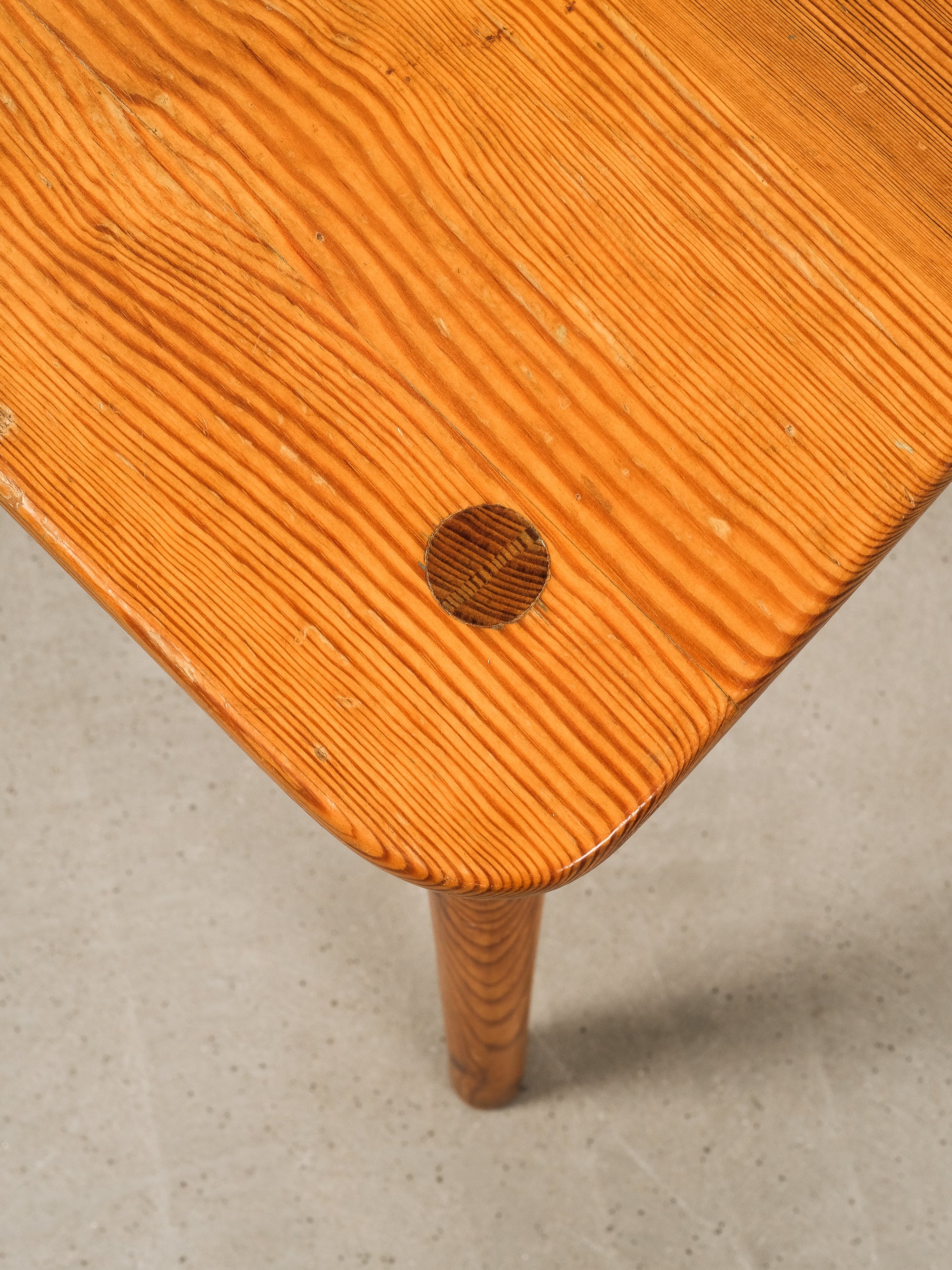 Scandinavian Modern Pine Dining Chairs, 1970s, Set of 4