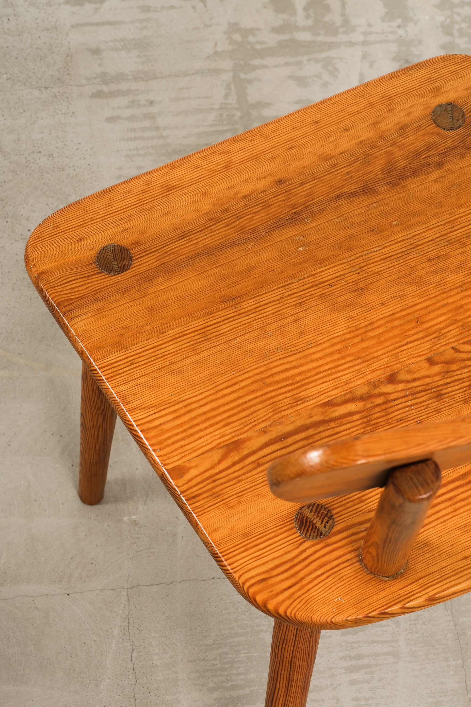 Scandinavian Modern Pine Dining Chairs, 1970s, Set of 4