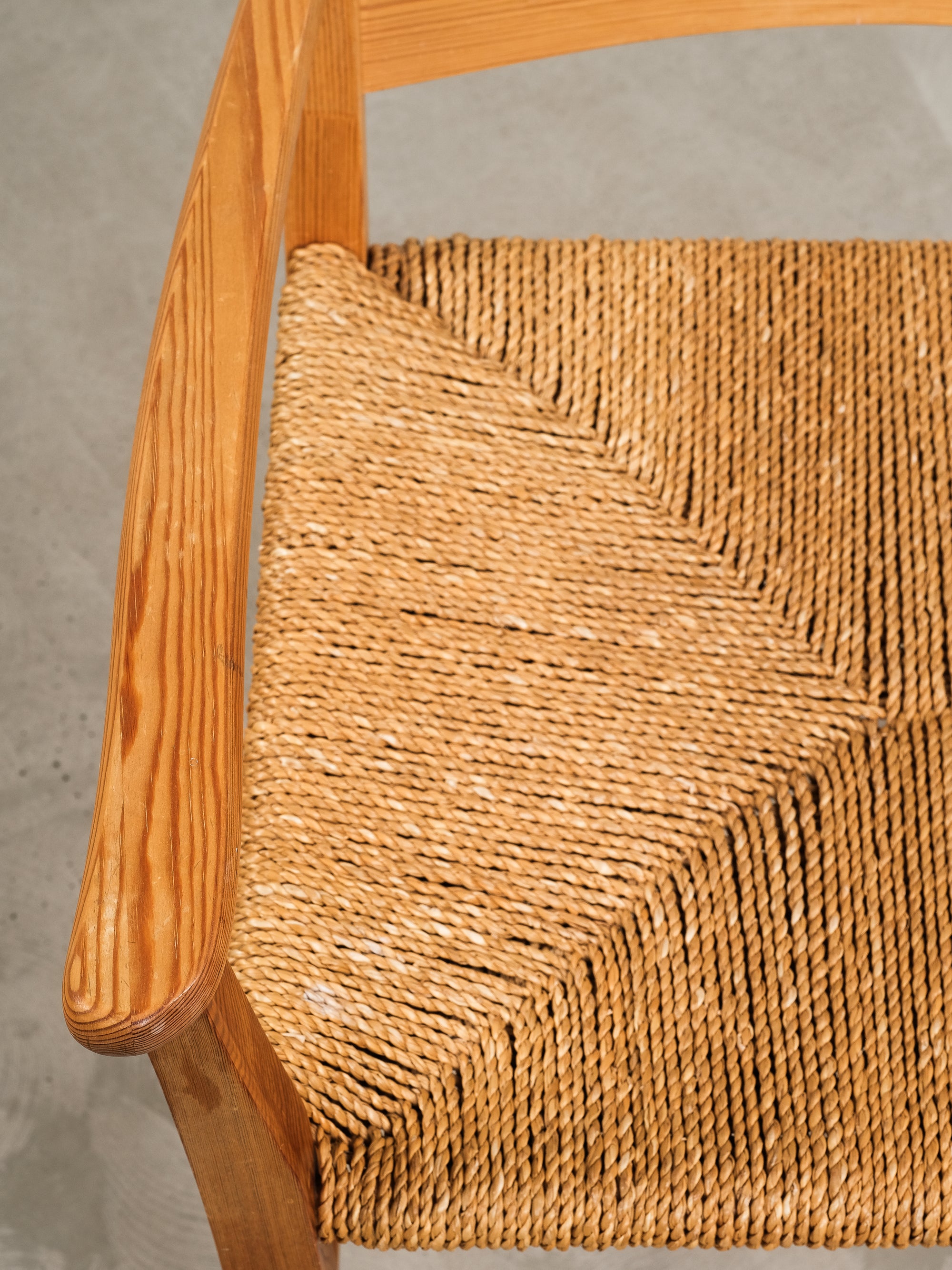 “Jærstole” Pine Armchair by Aksel Hansen, Norway