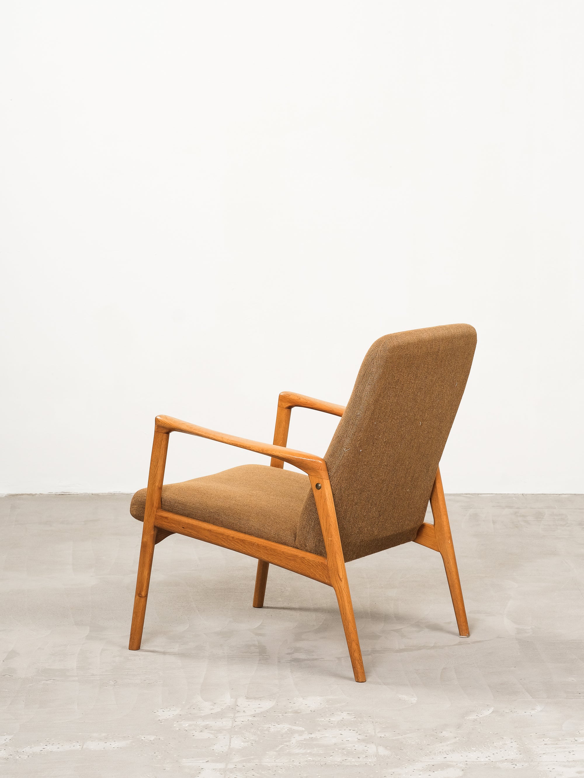 Scandinavian Mid-Century Oak Framed Easy Chair