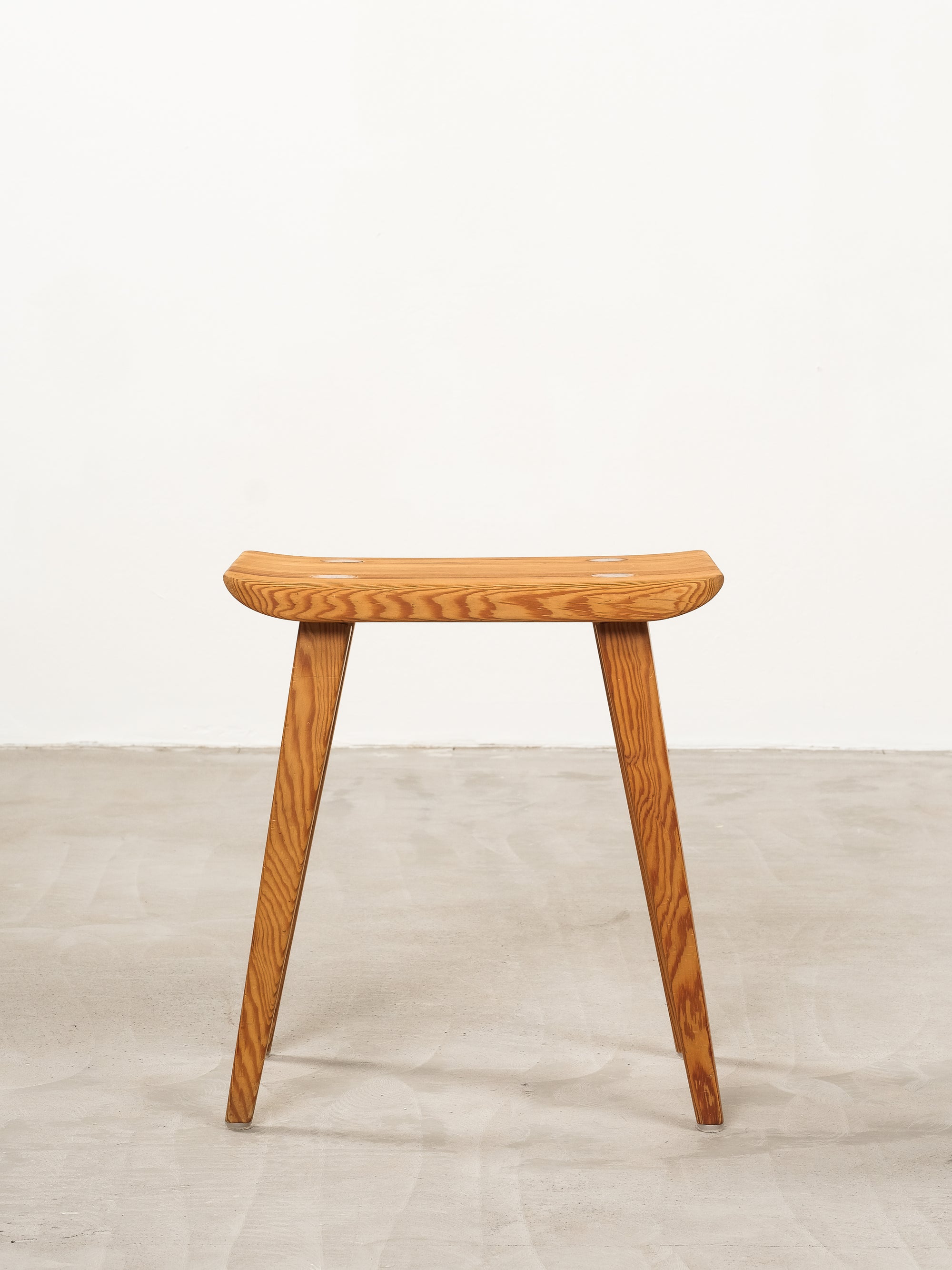 Swedish Pine Stool Model &quot;Visingsö&quot; by Carl Malmsten for Waggeryds Möbelfabrik