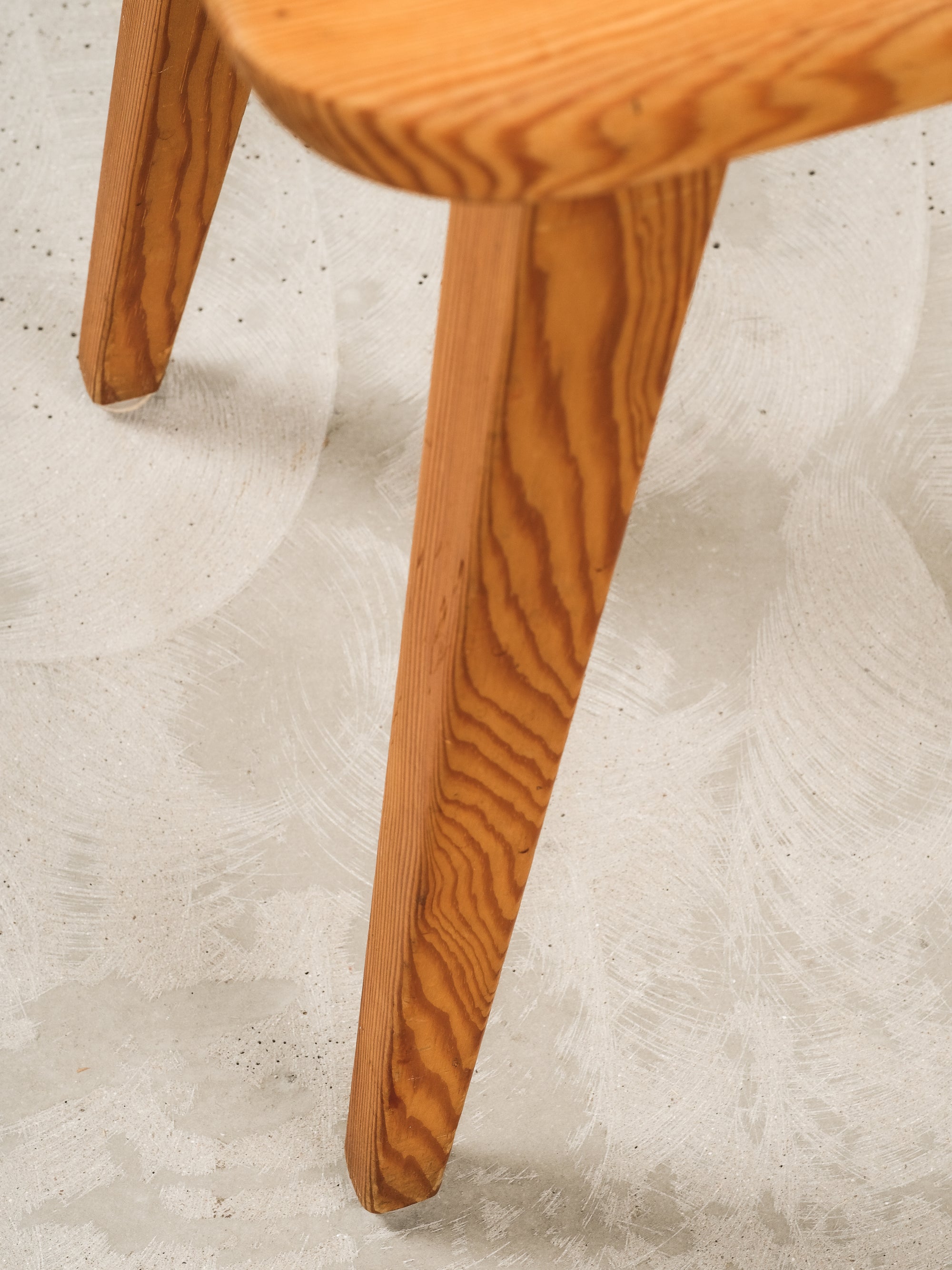 Swedish Pine Stool Model &quot;Visingsö&quot; by Carl Malmsten for Waggeryds Möbelfabrik