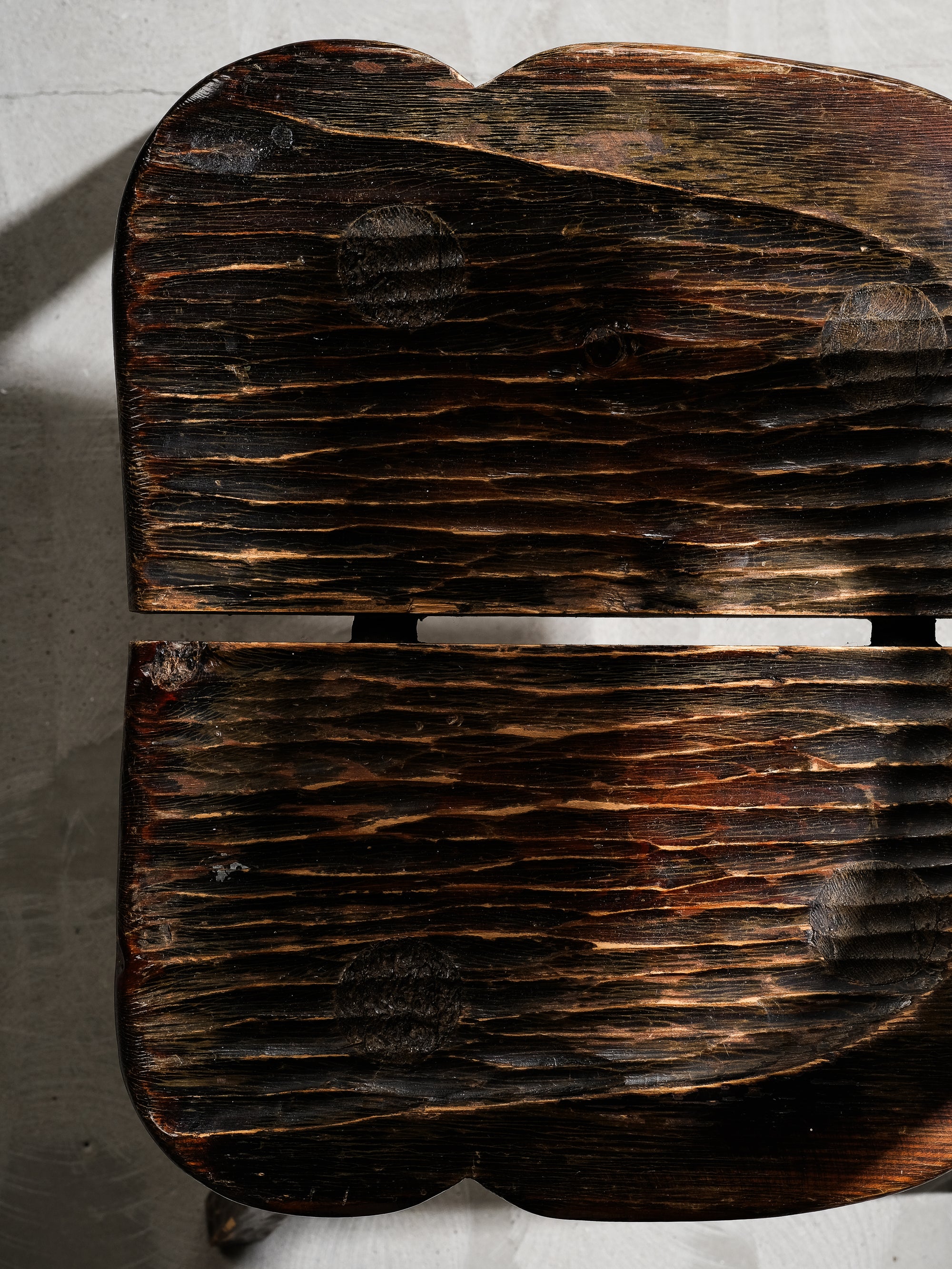 Antique Finnish Folk Art Rustic Pine Chair