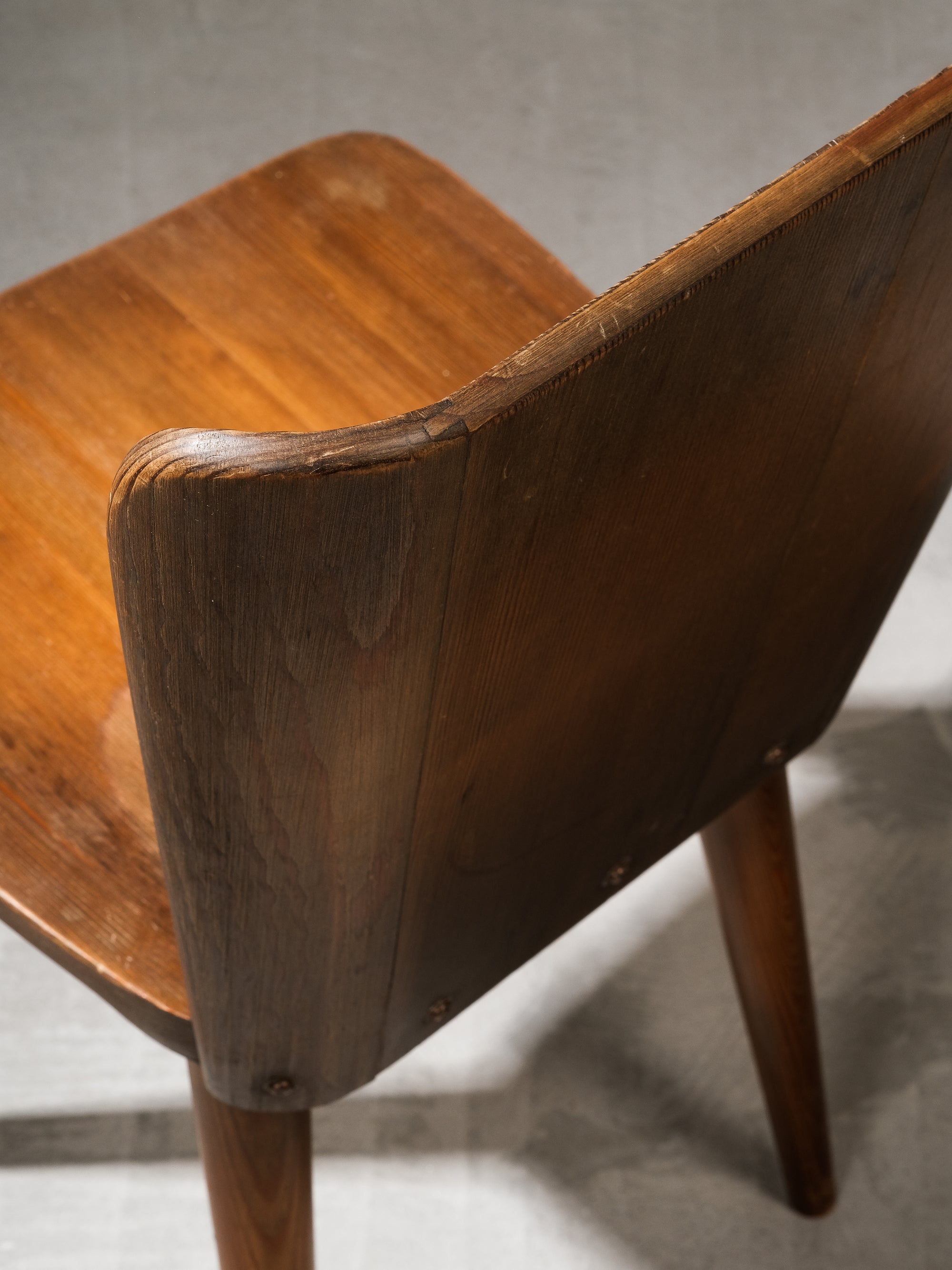 &quot;510&quot; Pine Dining Chair Set by Göran Malmvall for Karl Andersson &amp; Söner, 1940s