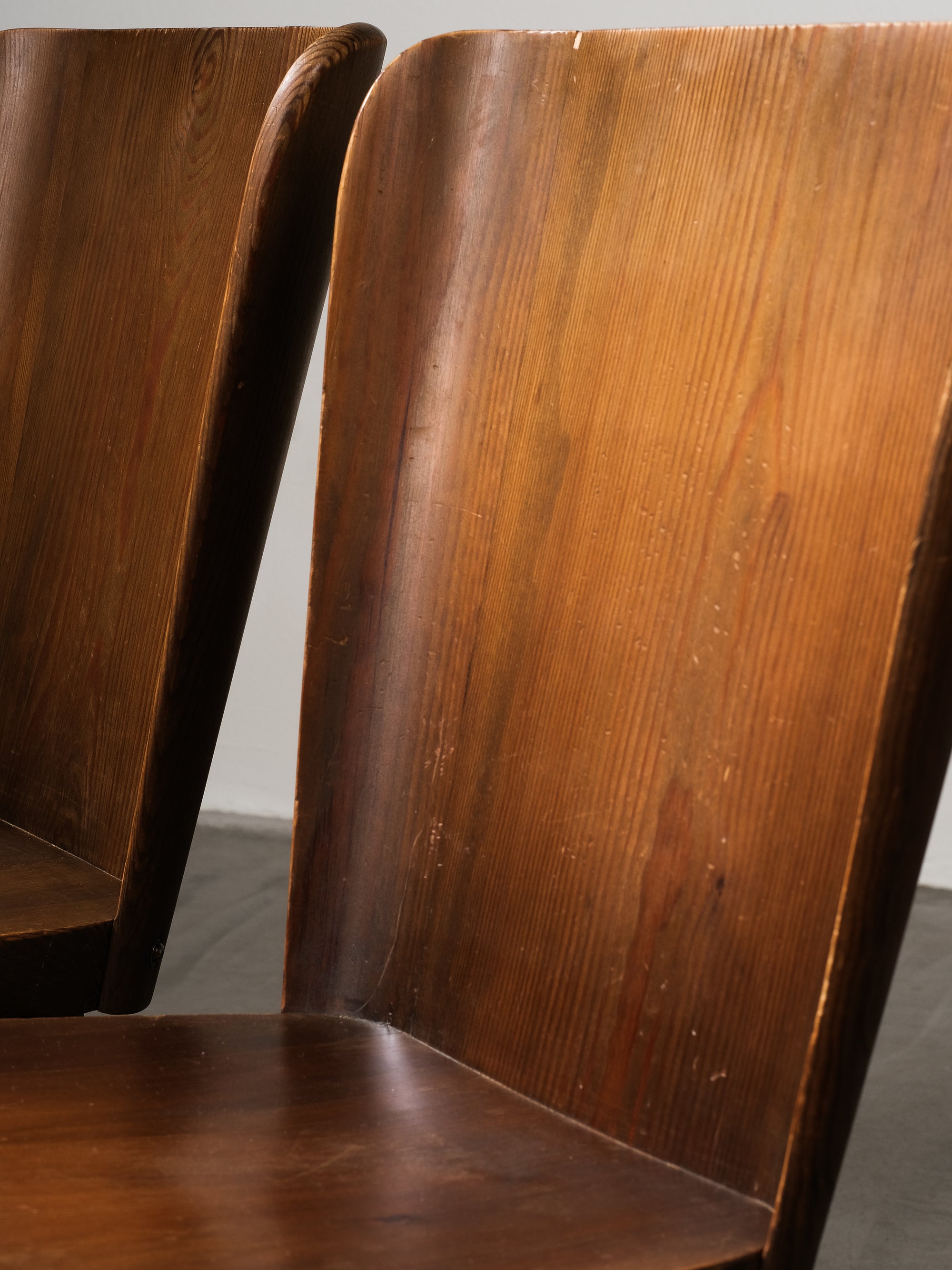 &quot;510&quot; Pine Dining Chair Set by Göran Malmvall for Karl Andersson &amp; Söner, 1940s