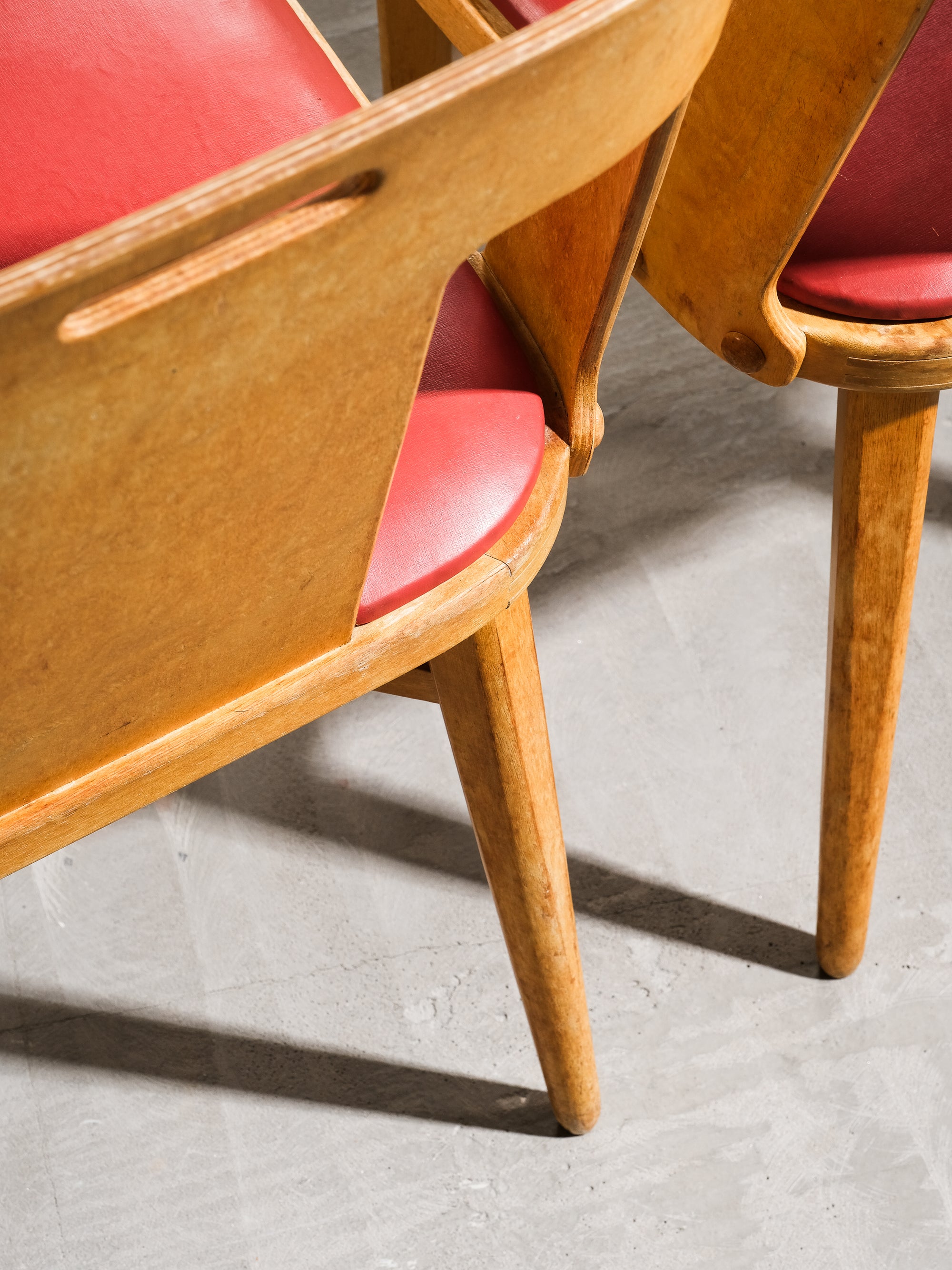 Chairs by Axel Larsson for Bodafors, 1950s, Set of 4