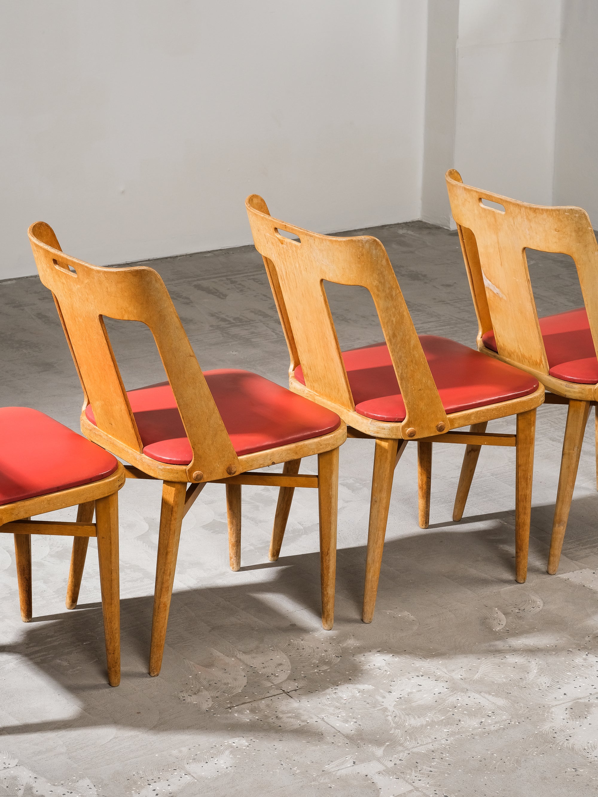 Chairs by Axel Larsson for Bodafors, 1950s, Set of 4