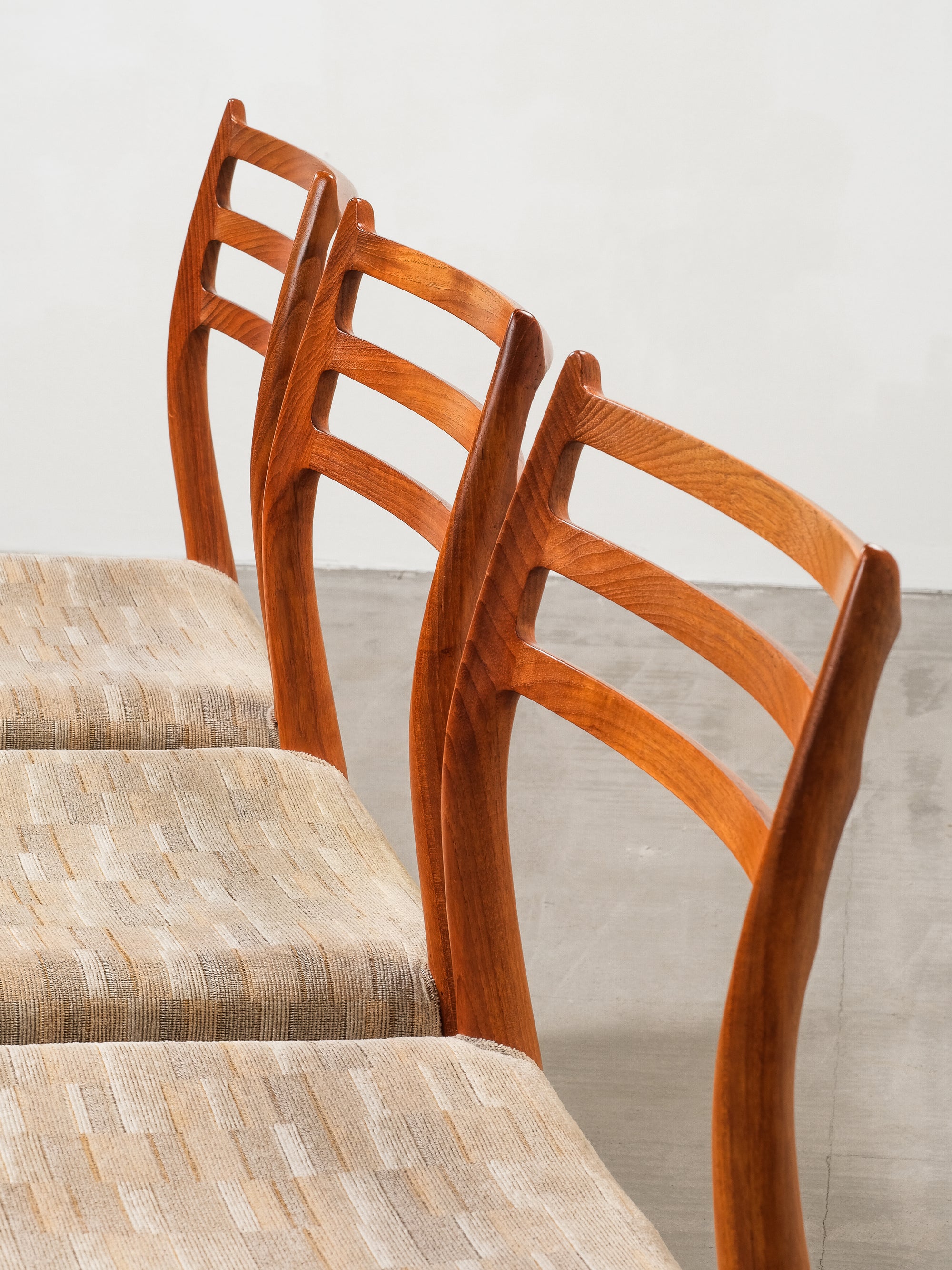 Set of 6 Model 78 Teak Dining Chairs by Niels O. Møller, Denmark, 1960s