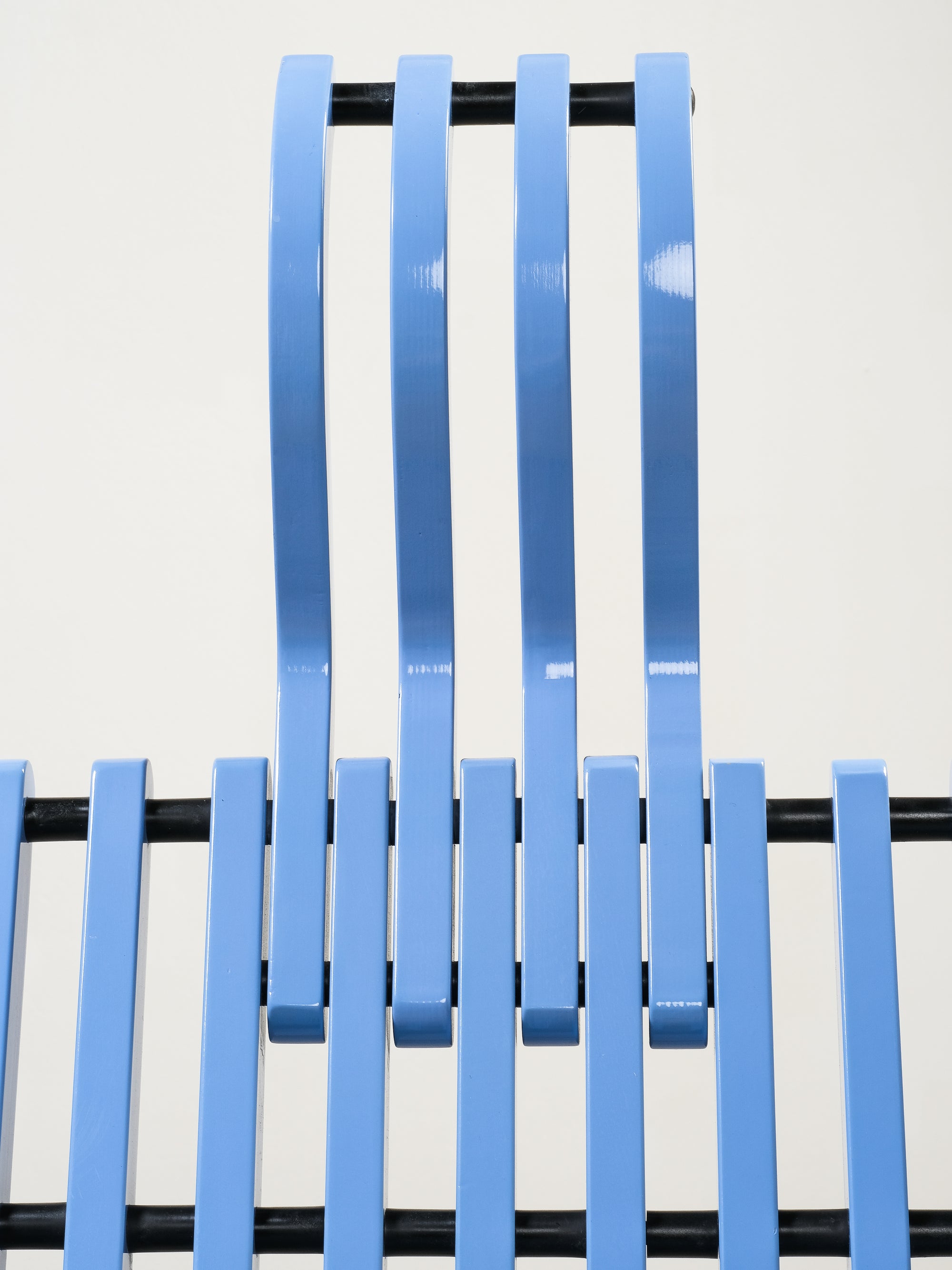 Blue &quot;Scheletro&quot; Two-Seater by Kari Asikainen, P. O. Korhonen Oy, Finland, 1980s