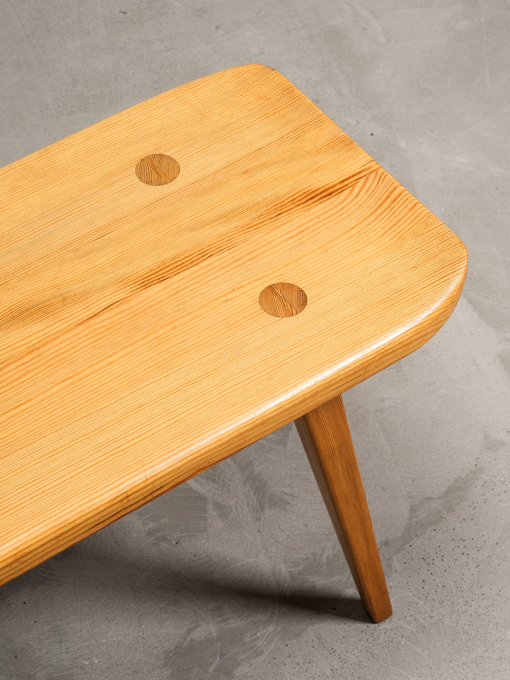 ‘Visingsö’ Bench in Solid Pine by Carl Malmsten for Svensk Fur, Sweden, 1950s