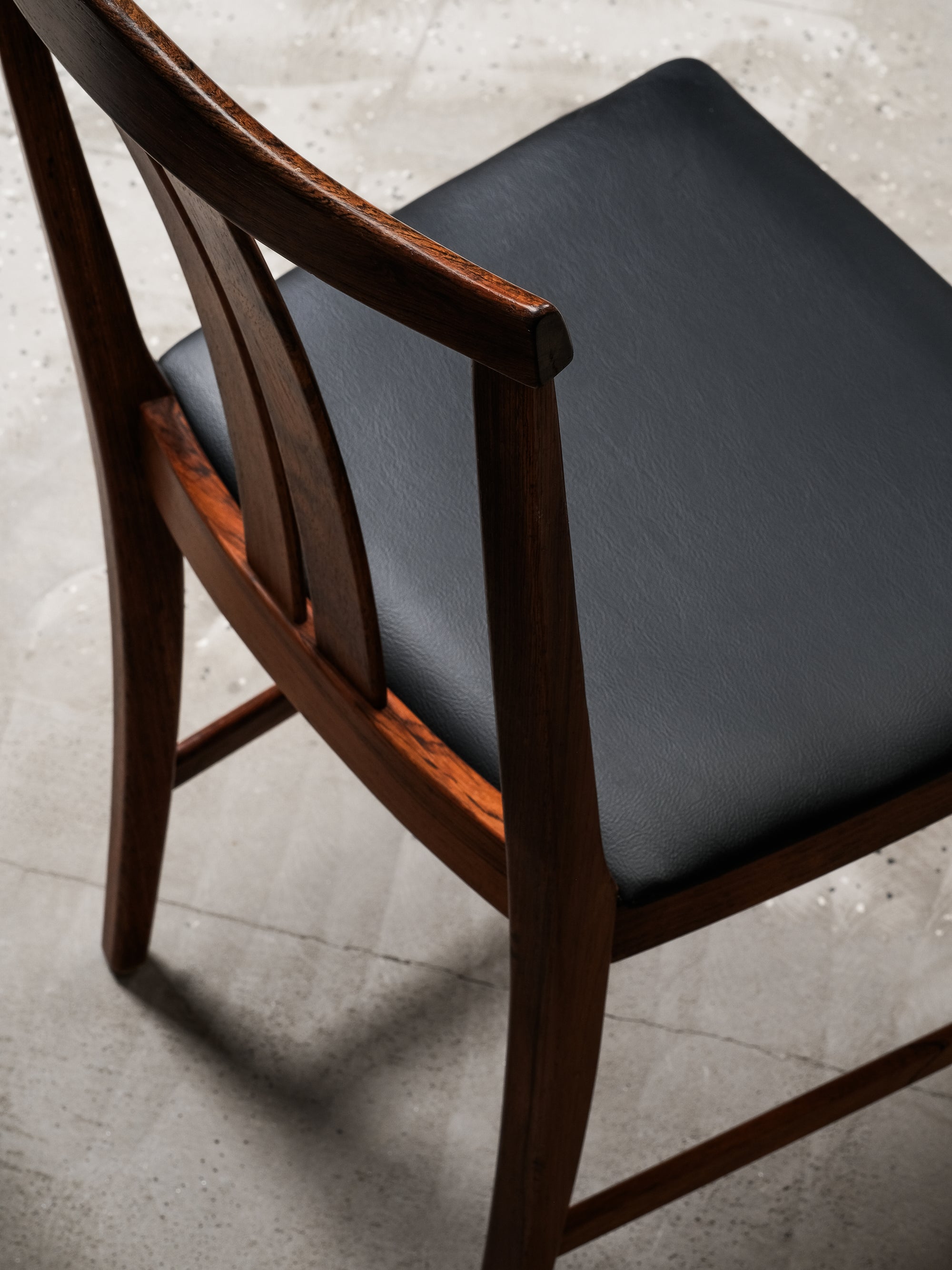 Set of 4 Rosewood Dining Chairs by Karl-Erik Ekselius, JOC Vetlanda, Sweden, 1960s