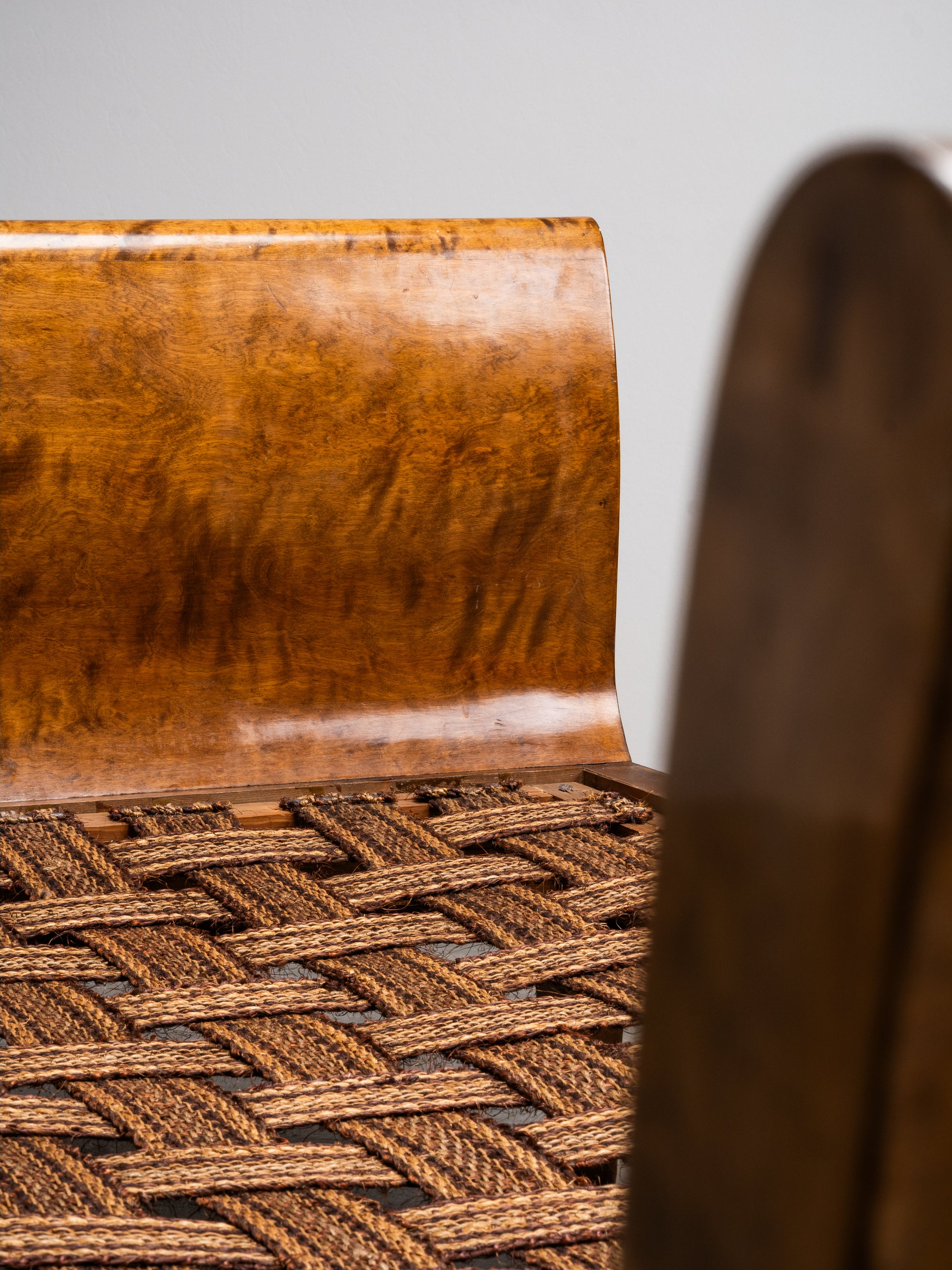 Finnish Art Deco Flame Birch Daybed, 1920s