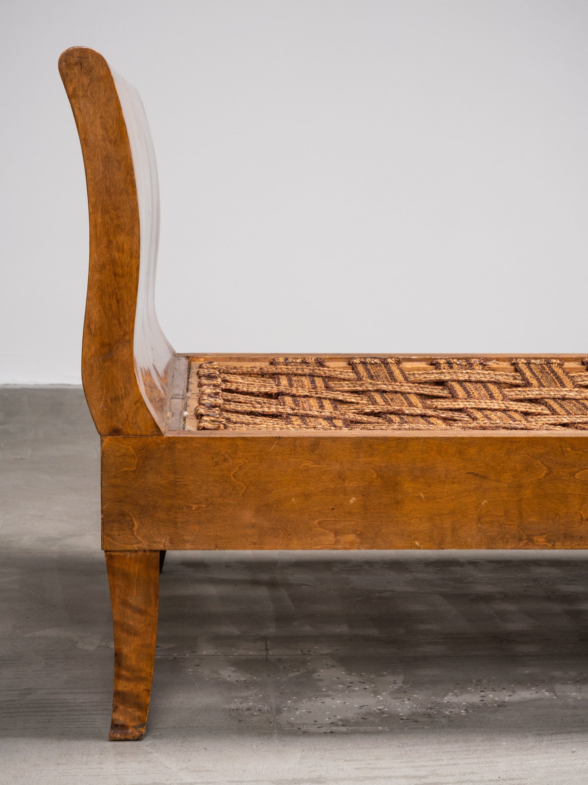 Finnish Art Deco Flame Birch Daybed, 1920s