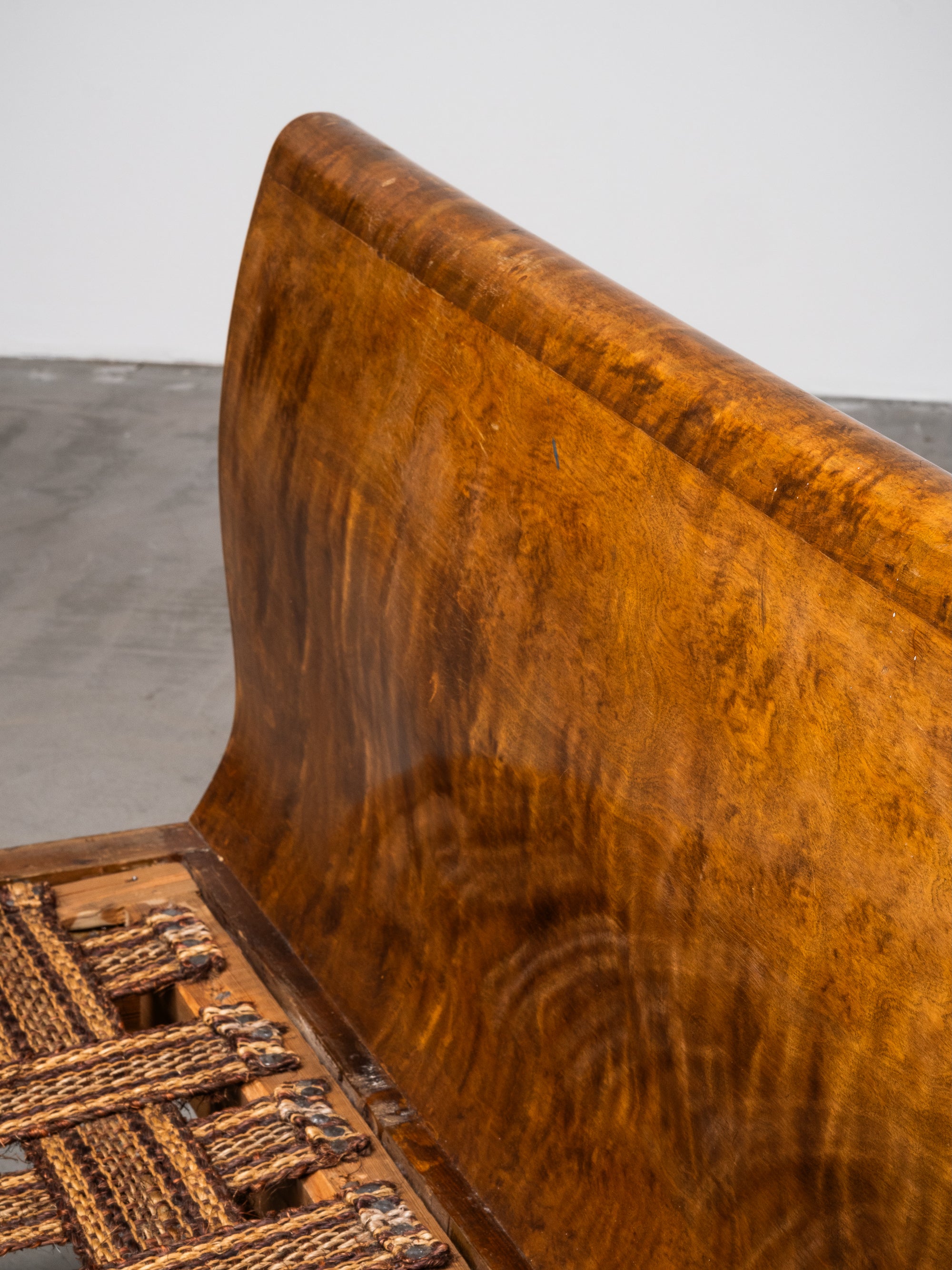 Finnish Art Deco Flame Birch Daybed, 1920s