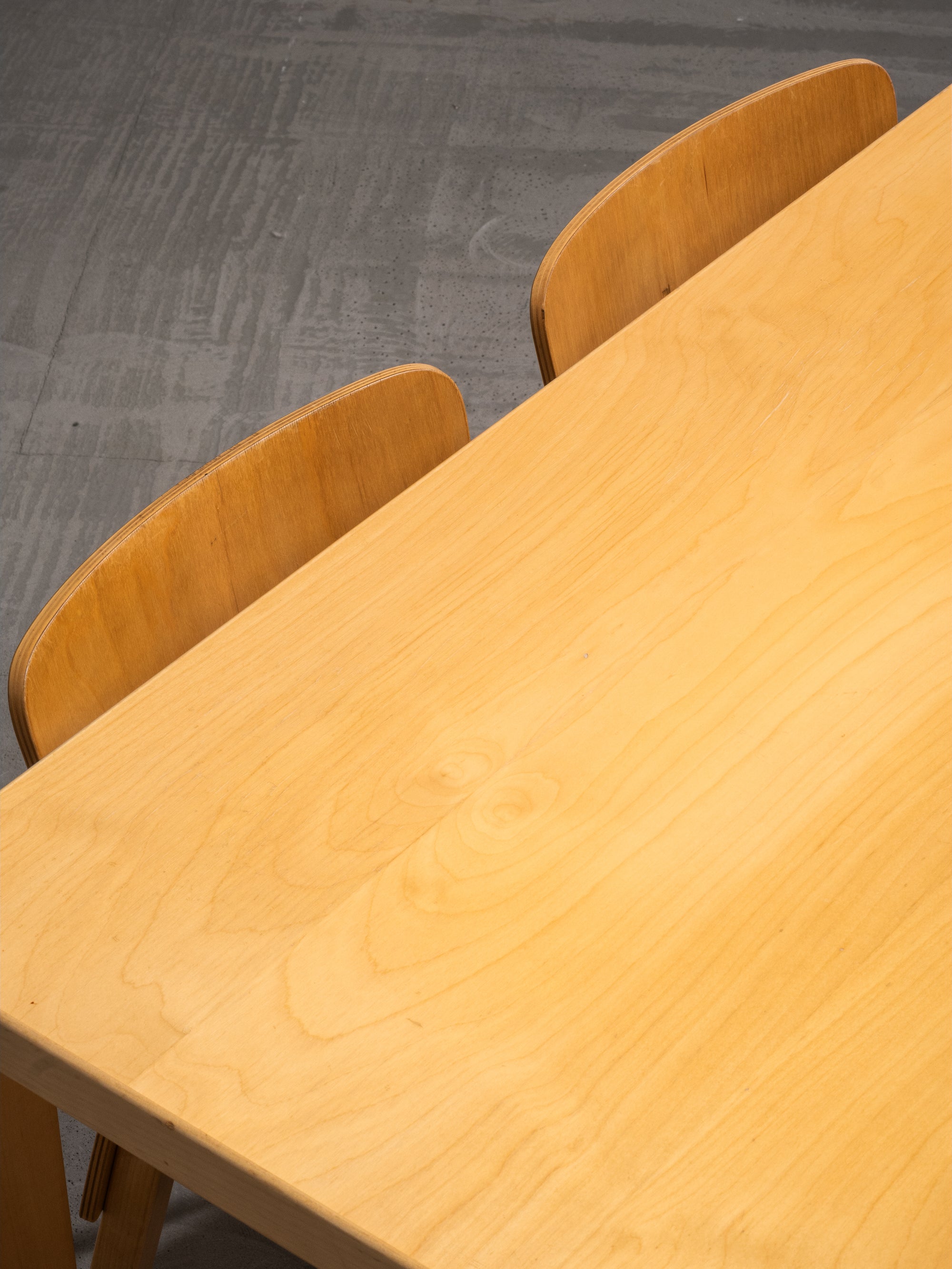 Alvar Aalto for Artek Dining Room Set Model 81B Table &amp; Set of 4 Model 65 Chairs