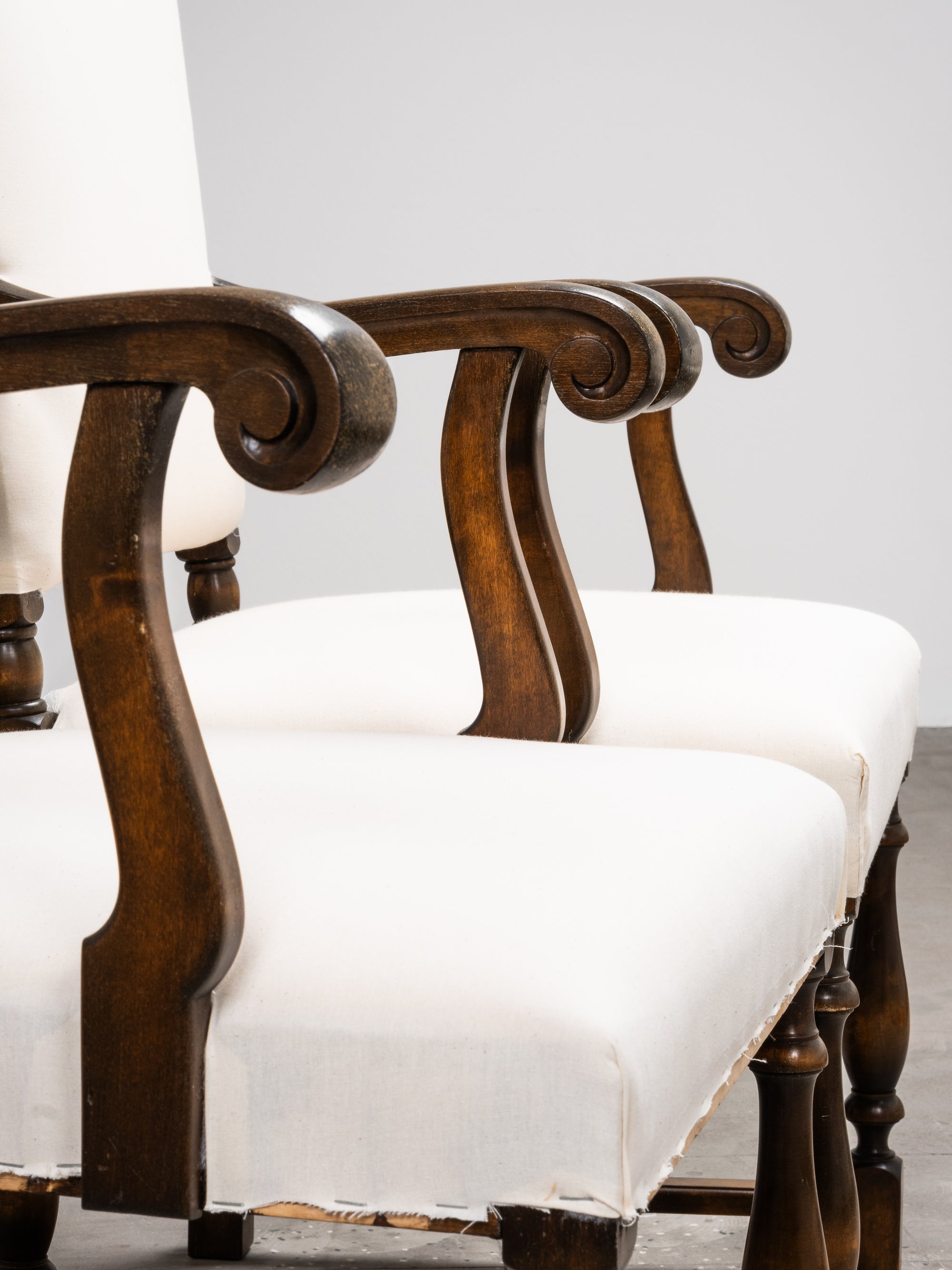 Set of 8 Swedish Grace Style Dining Chairs by Sundströms Snickeri, 1930s