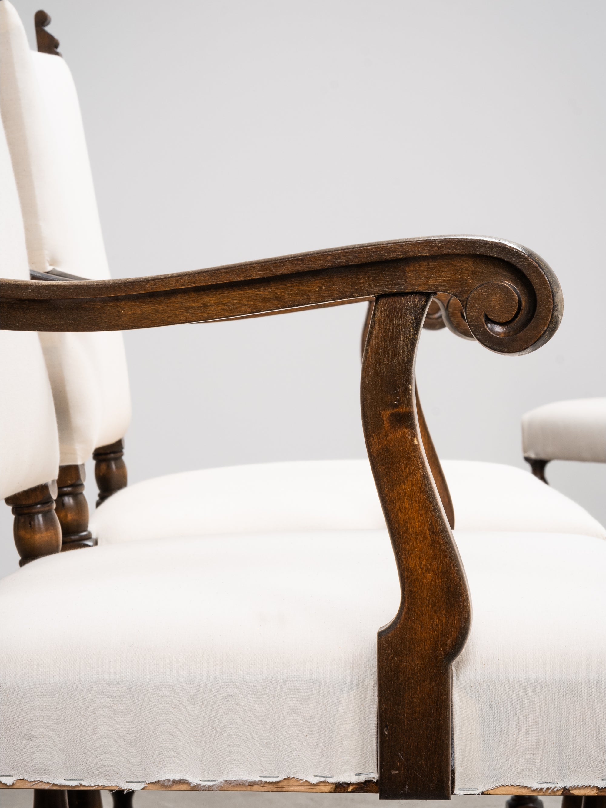 Set of 8 Swedish Grace Style Dining Chairs by Sundströms Snickeri, 1930s