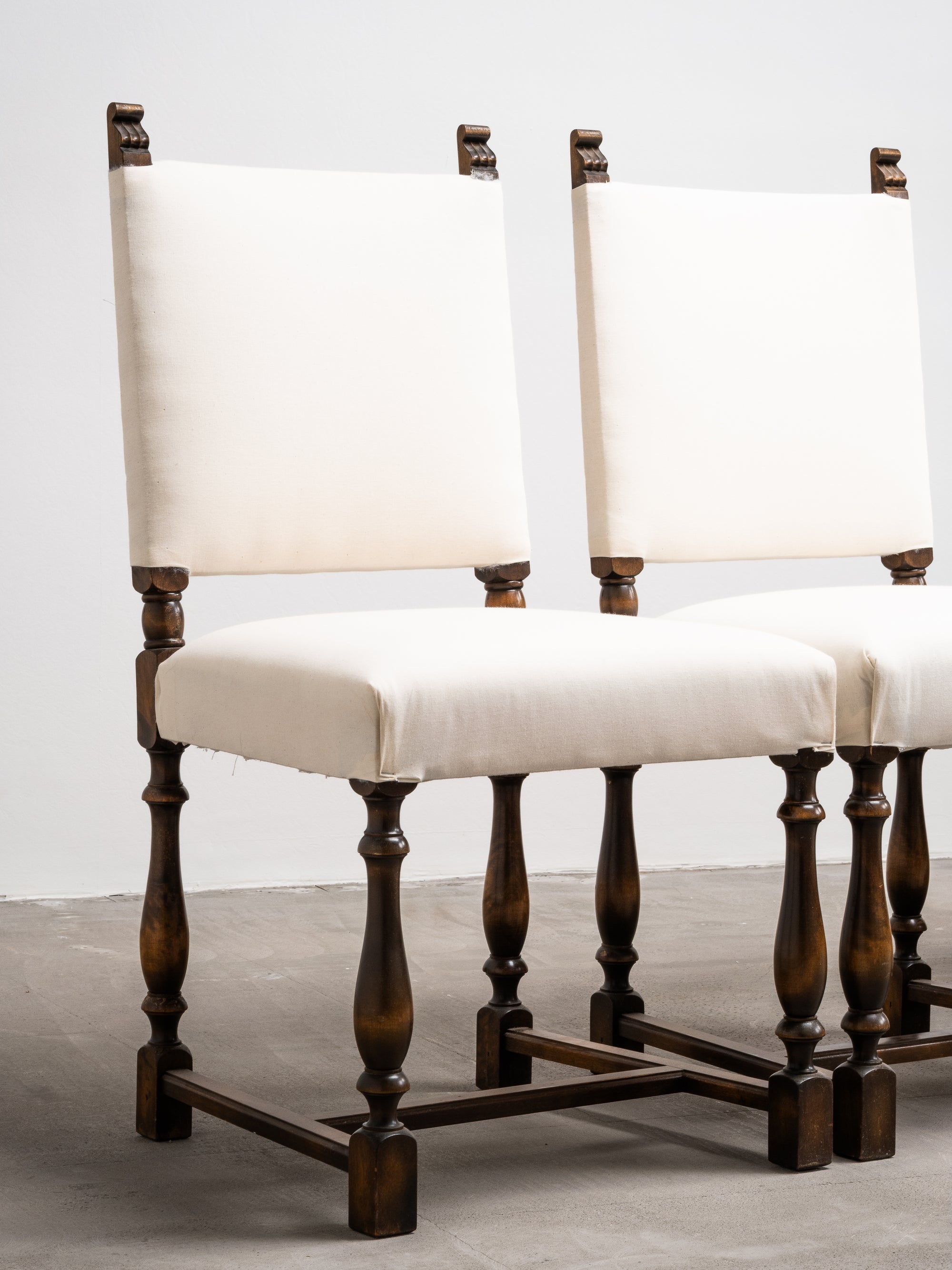 Set of 8 Swedish Grace Style Dining Chairs by Sundströms Snickeri, 1930s