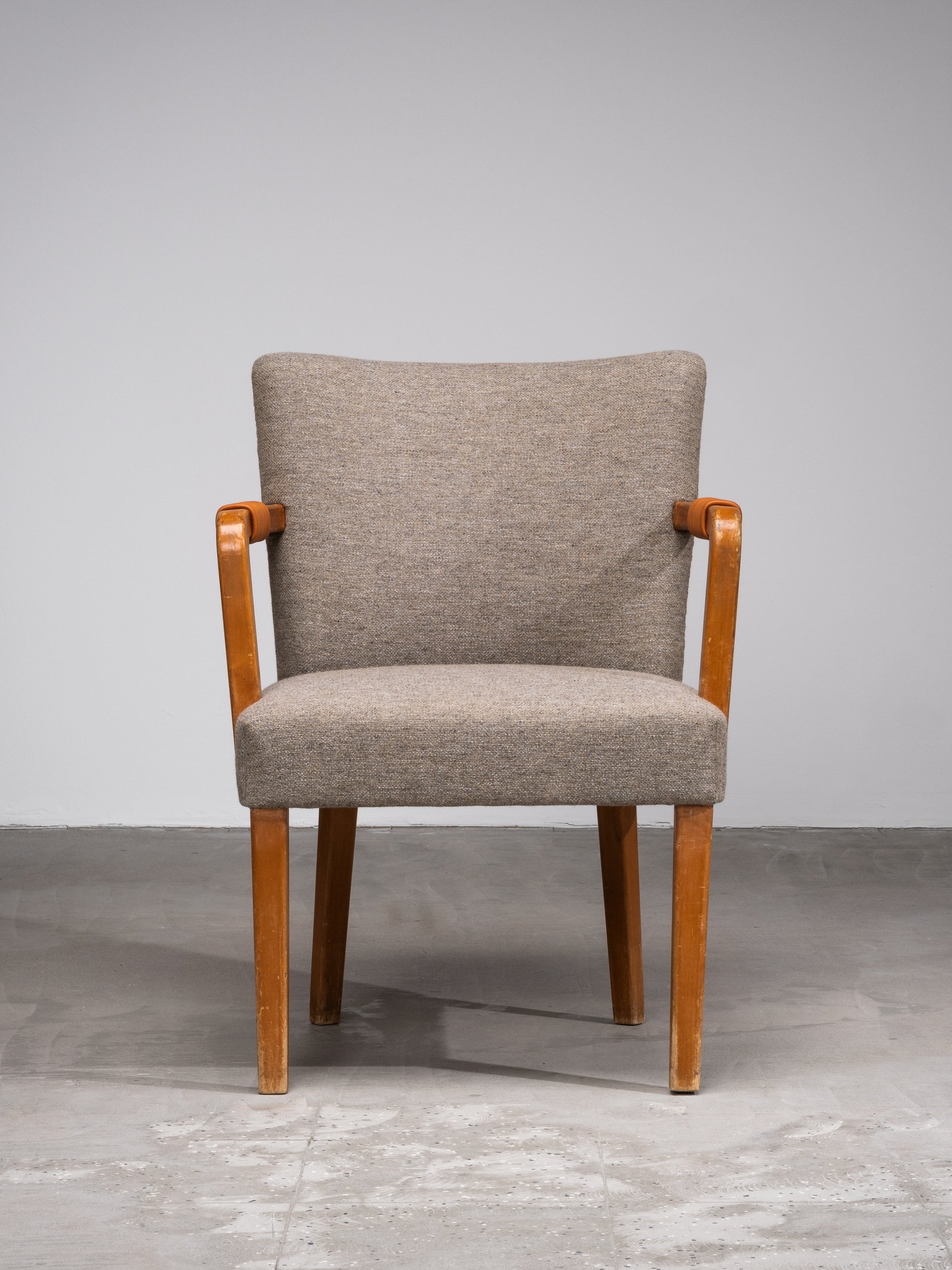 Aino Aalto Savoy Armchair in Birch, Leather and Fabric, Artek, Finland, 1940s