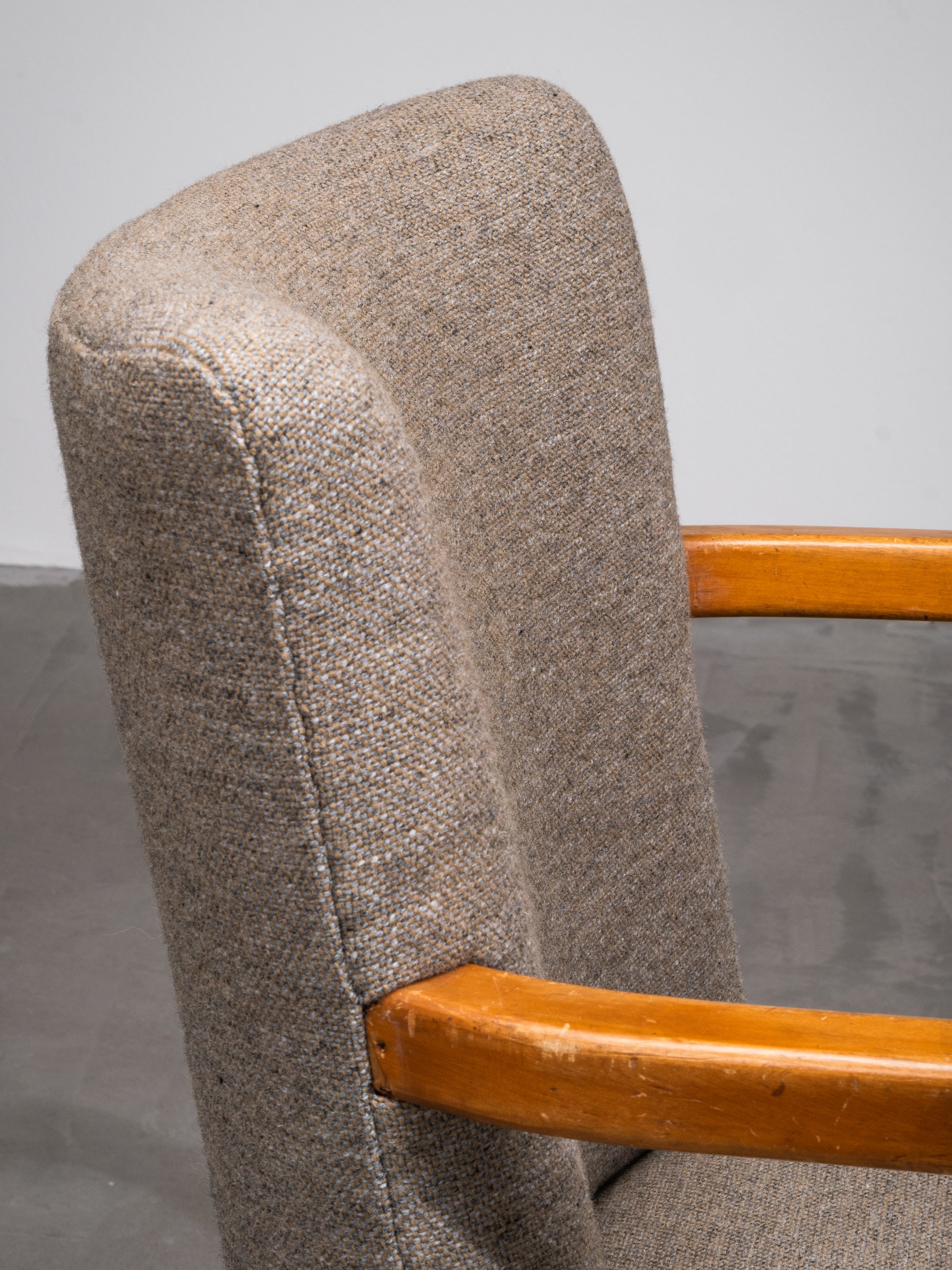 Aino Aalto Savoy Armchair in Birch, Leather and Fabric, Artek, Finland, 1940s