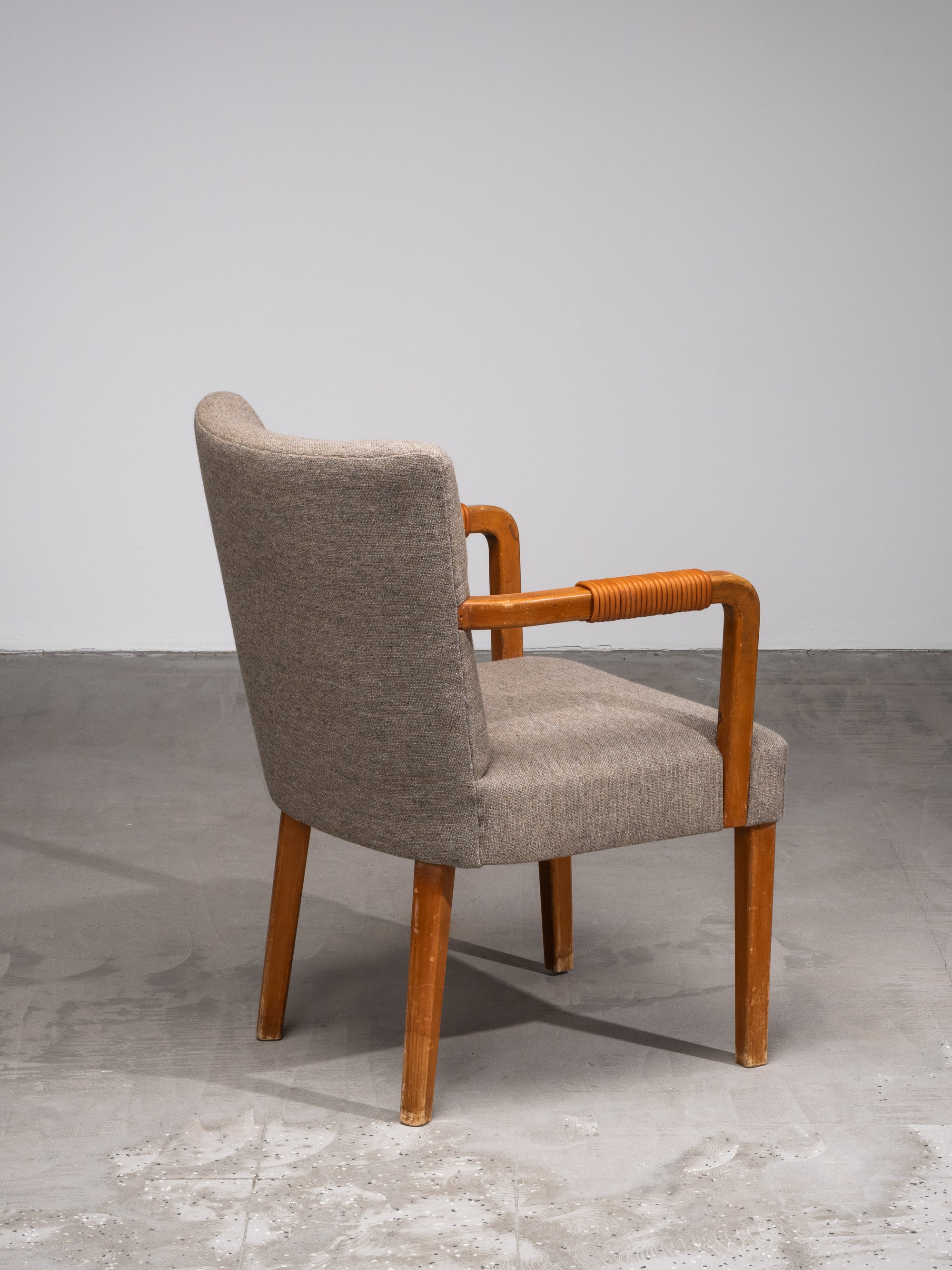 Aino Aalto Savoy Armchair in Birch, Leather and Fabric, Artek, Finland, 1940s