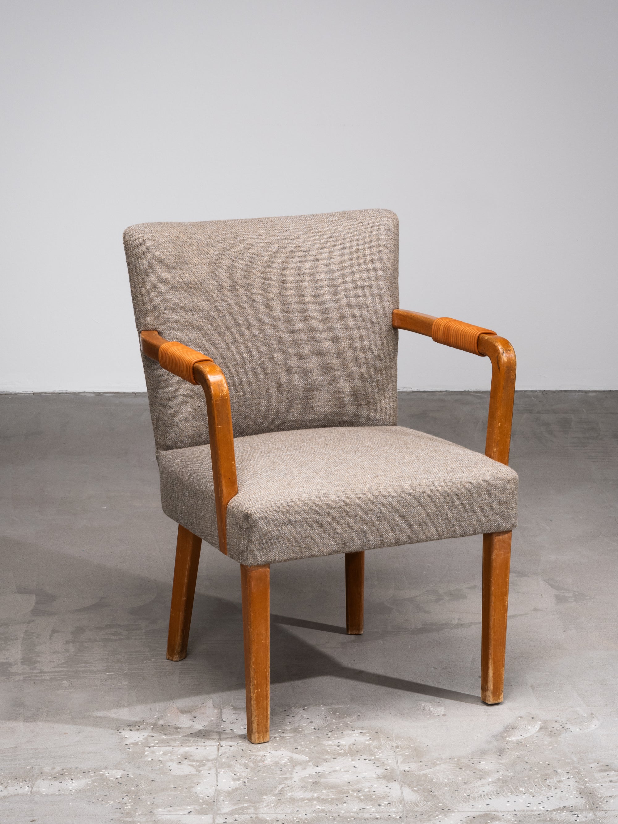 Aino Aalto Savoy Armchair in Birch, Leather and Fabric, Artek, Finland, 1940s