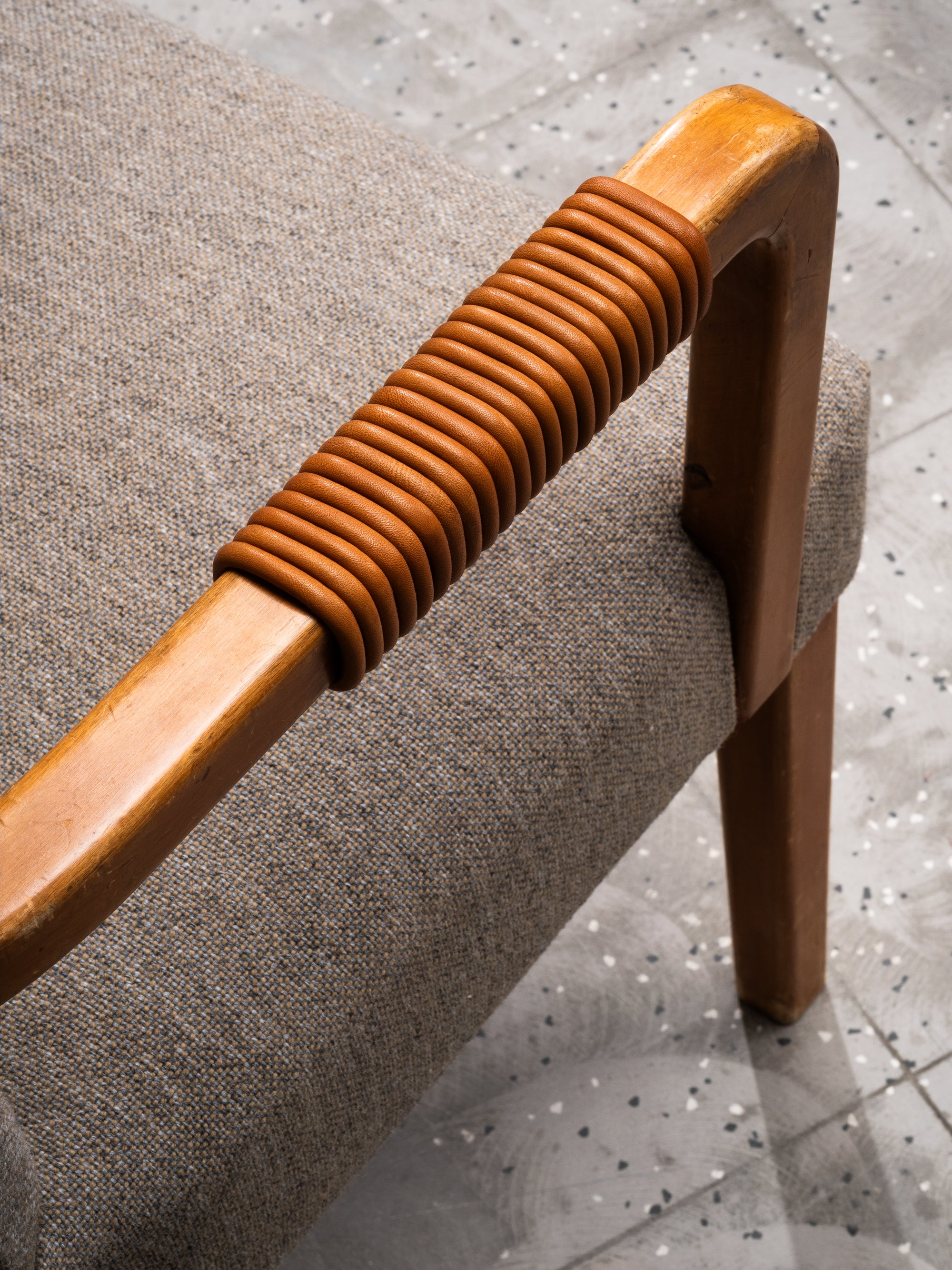 Aino Aalto Savoy Armchair in Birch, Leather and Fabric, Artek, Finland, 1940s