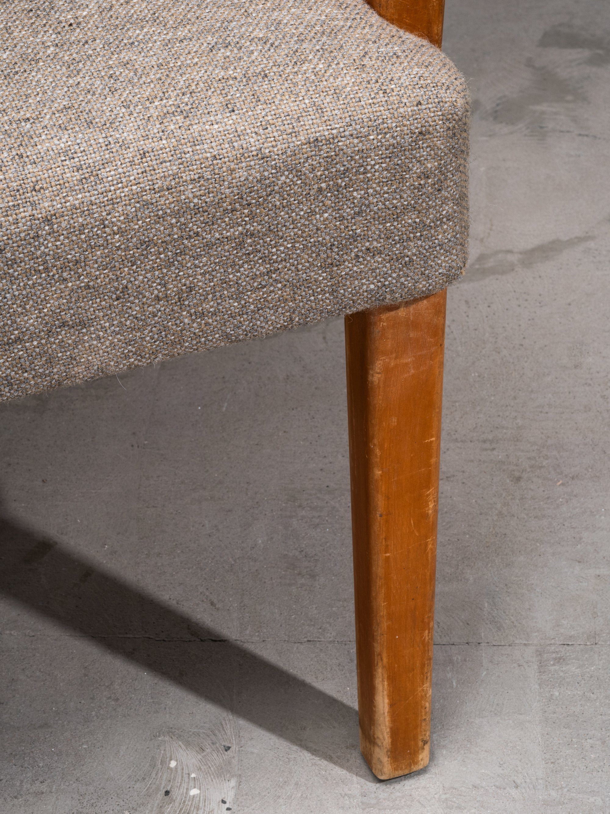Aino Aalto Savoy Armchair in Birch, Leather and Fabric, Artek, Finland, 1940s