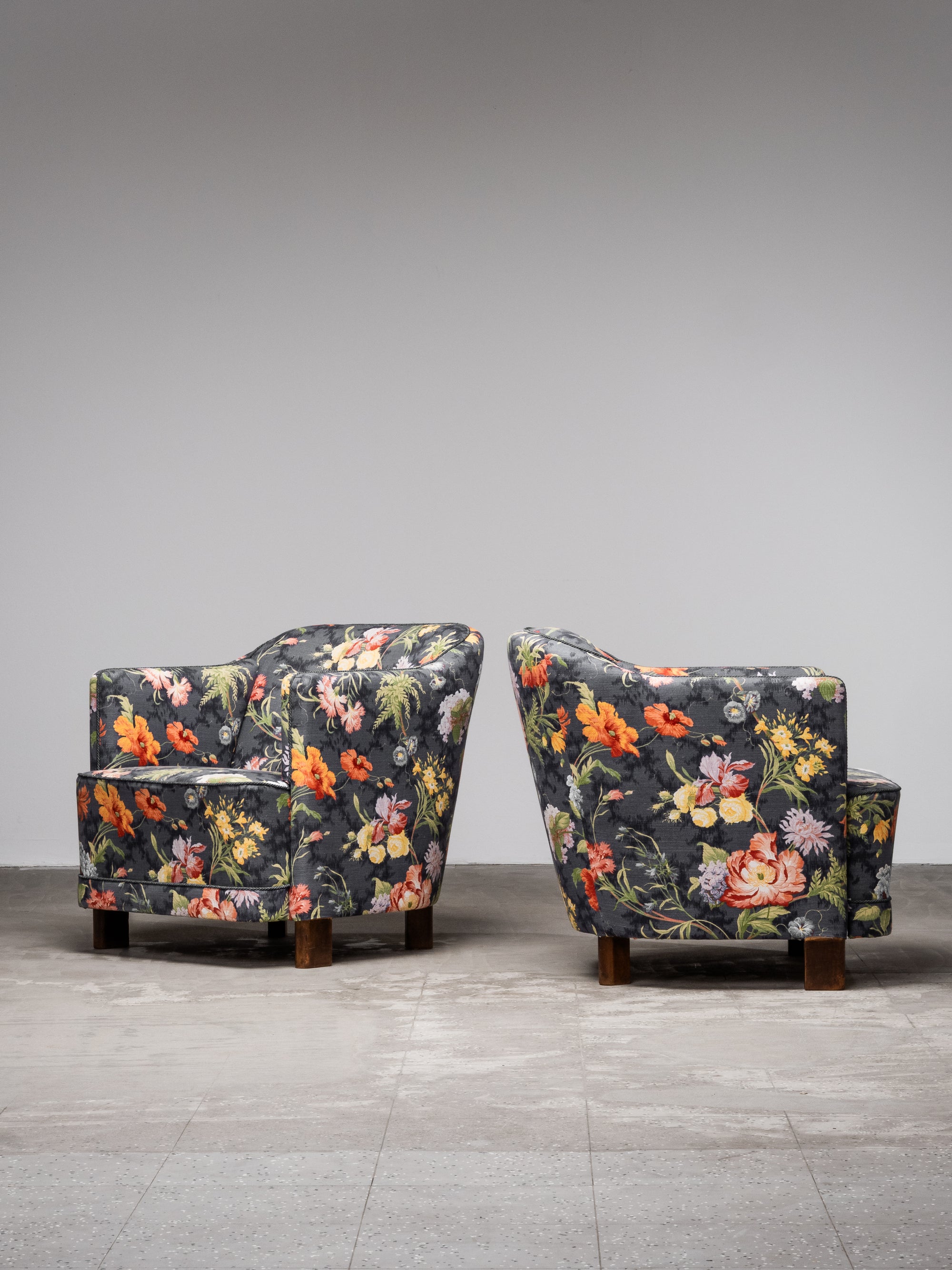 Pair of Finnish Art Deco Model “Continent” Lounge Chairs by Asko, 1930s *ON HOLD*