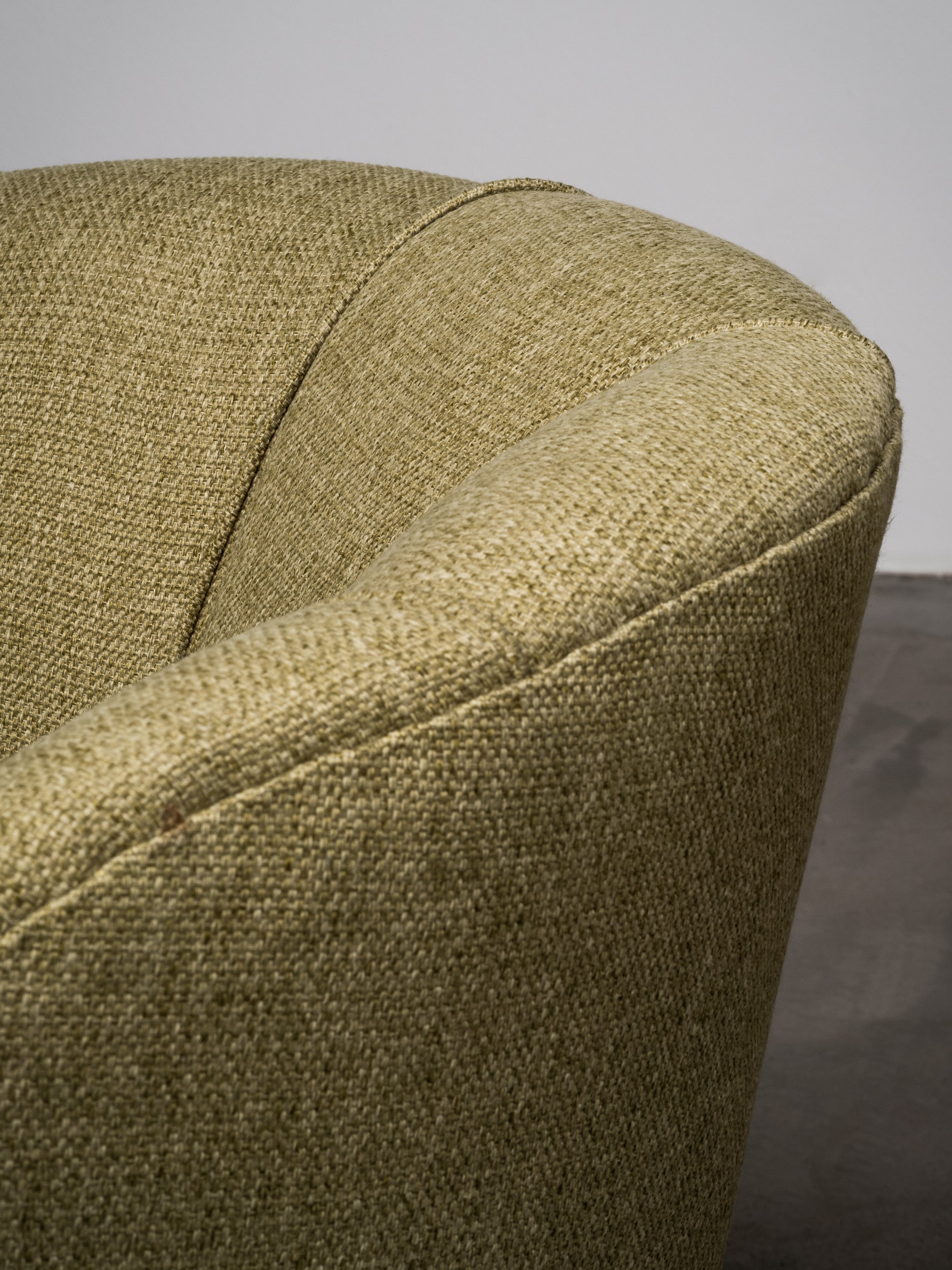 Pair of Carl-Johan Boman Lounge Chairs with Sculpted Back, Finland, 1940s