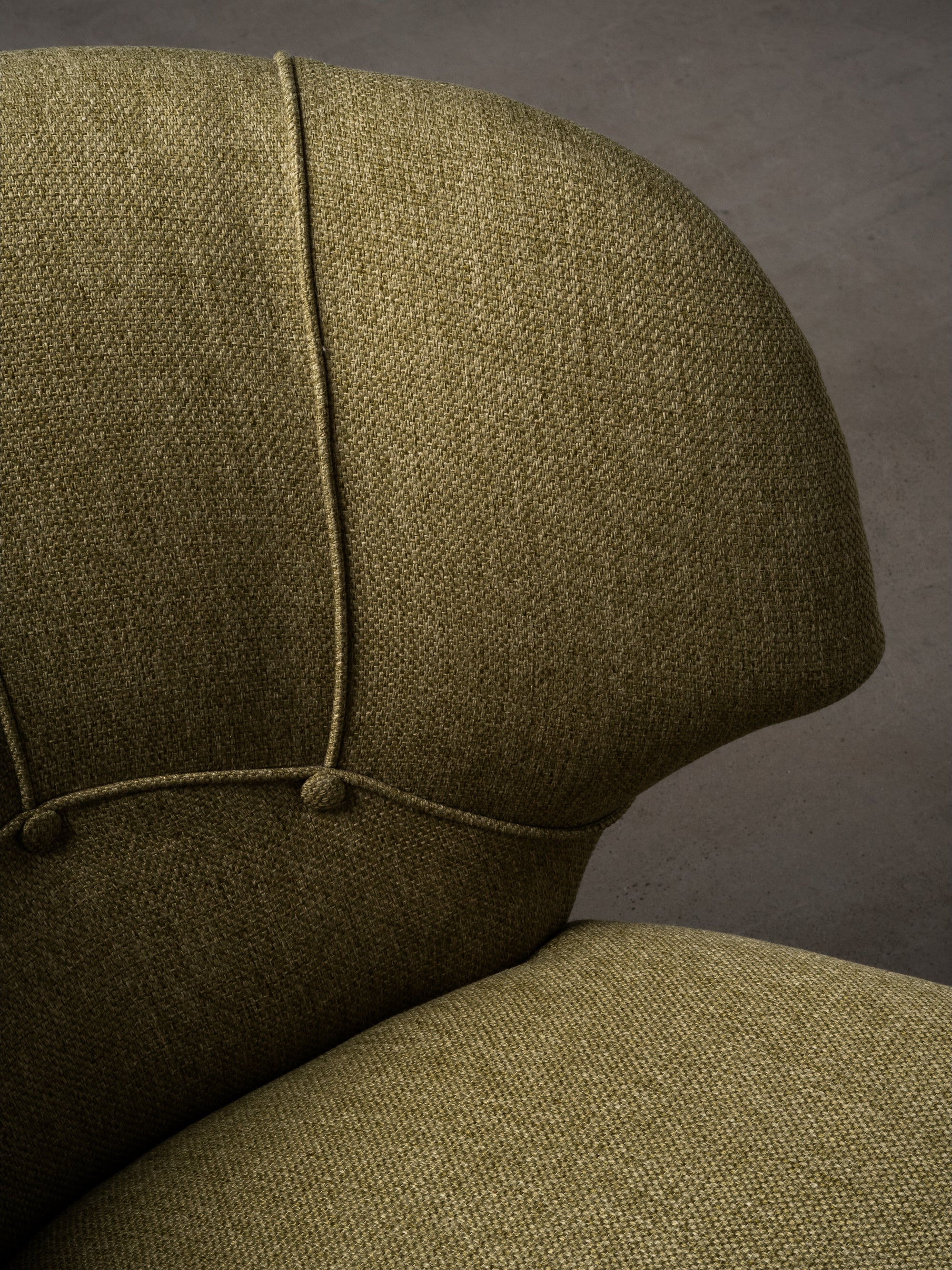 Pair of Carl-Johan Boman Lounge Chairs with Sculpted Back, Finland, 1940s