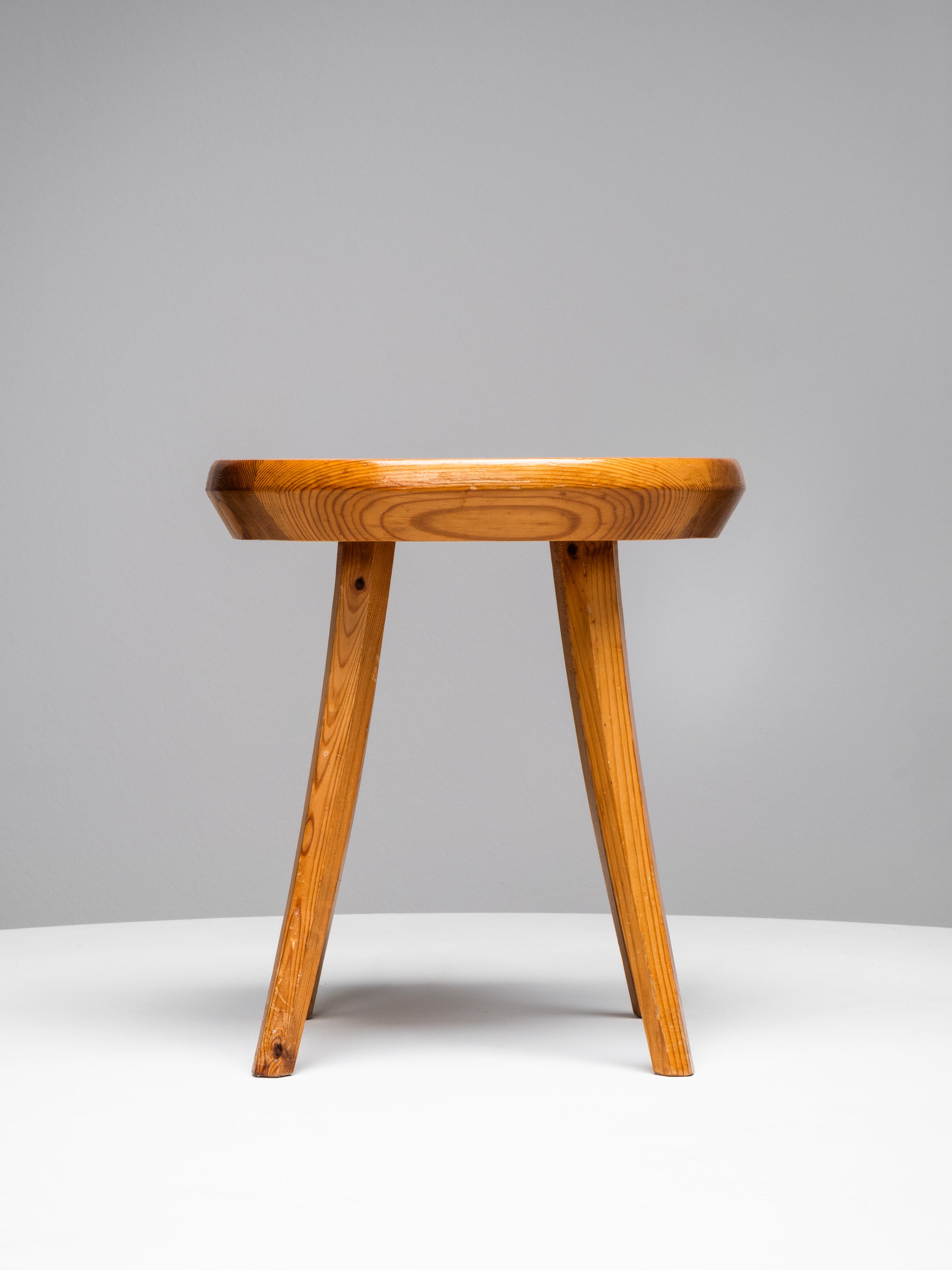 Hand-Crafted “Juuso” Pine Stool by Tervasaaren Puutyötehdas, Finland, 1960s