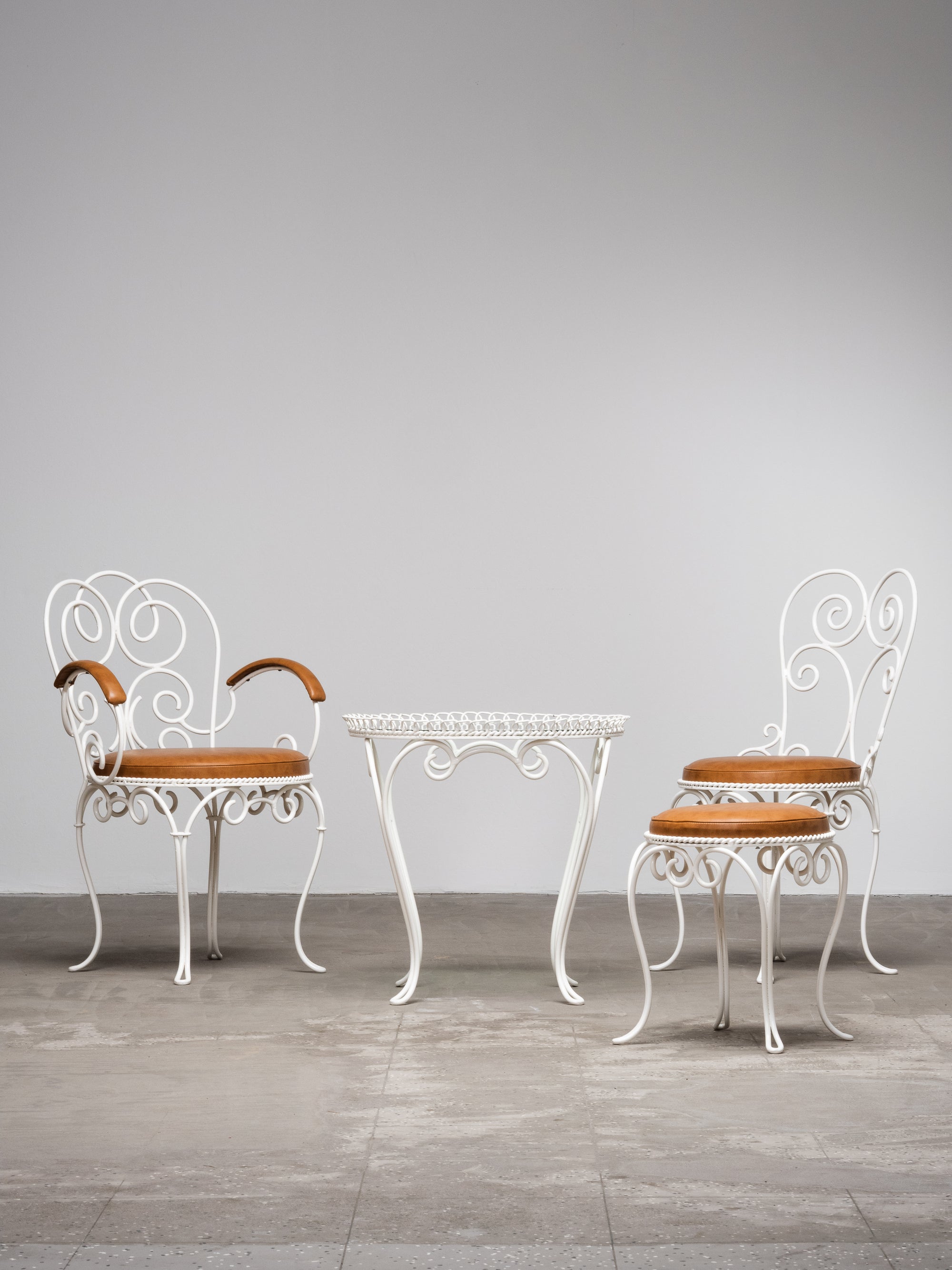 Wrought Iron Garden Seating Group by Taidetakomo Hakkarainen, Finland, 1930s