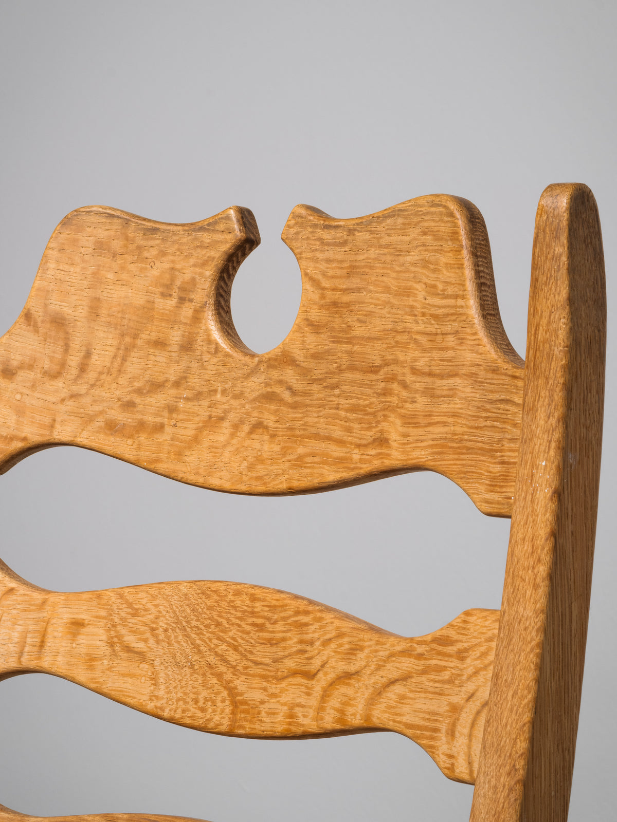 Set of 6 Oak Dining Chairs with Bouclé Upholstery by Henning Kjærnulf, 1960s