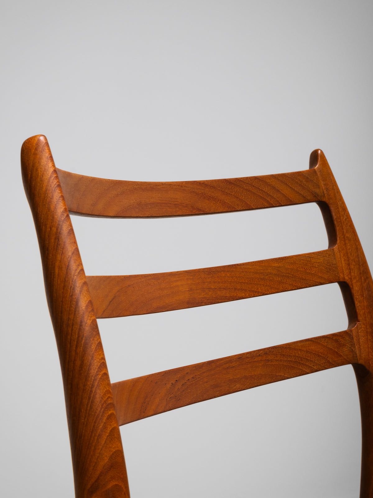 Set of 6 Niels O. Møller Model 78 Teak &amp; Papercord Dining Chairs, Denmark, 1960s