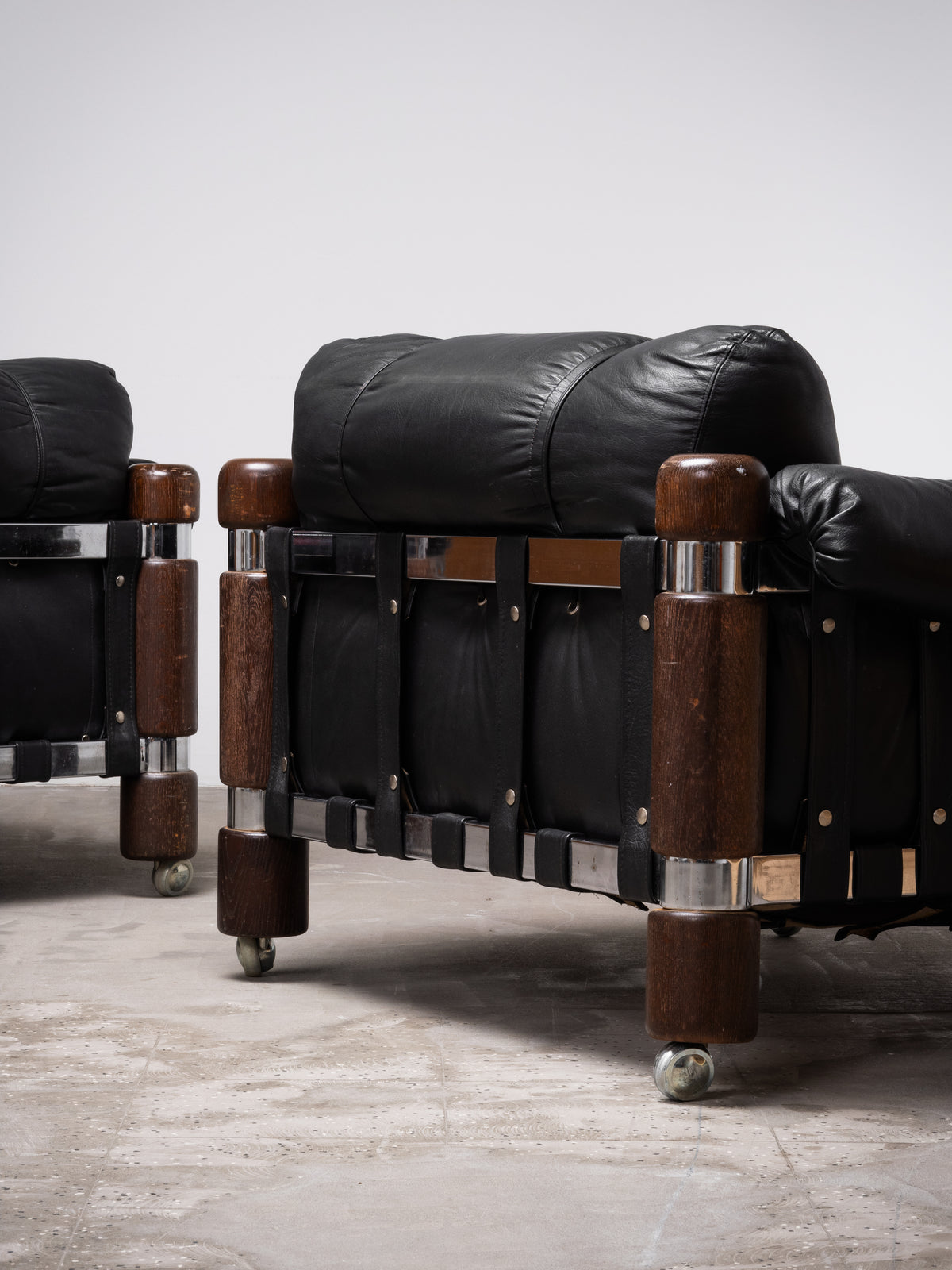 Pair of ‘El Rancho’ Lounge Chairs by Maija Ruoslahti, Finland, 1970s