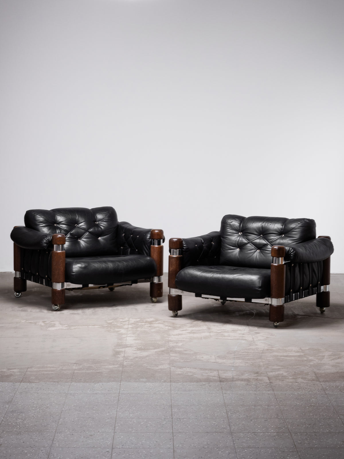 Pair of ‘El Rancho’ Lounge Chairs by Maija Ruoslahti, Finland, 1970s