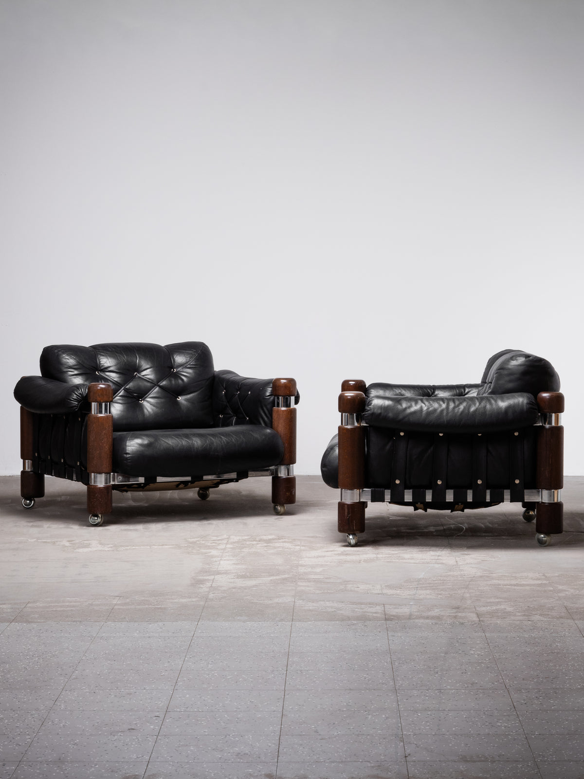 Pair of ‘El Rancho’ Lounge Chairs by Maija Ruoslahti, Finland, 1970s
