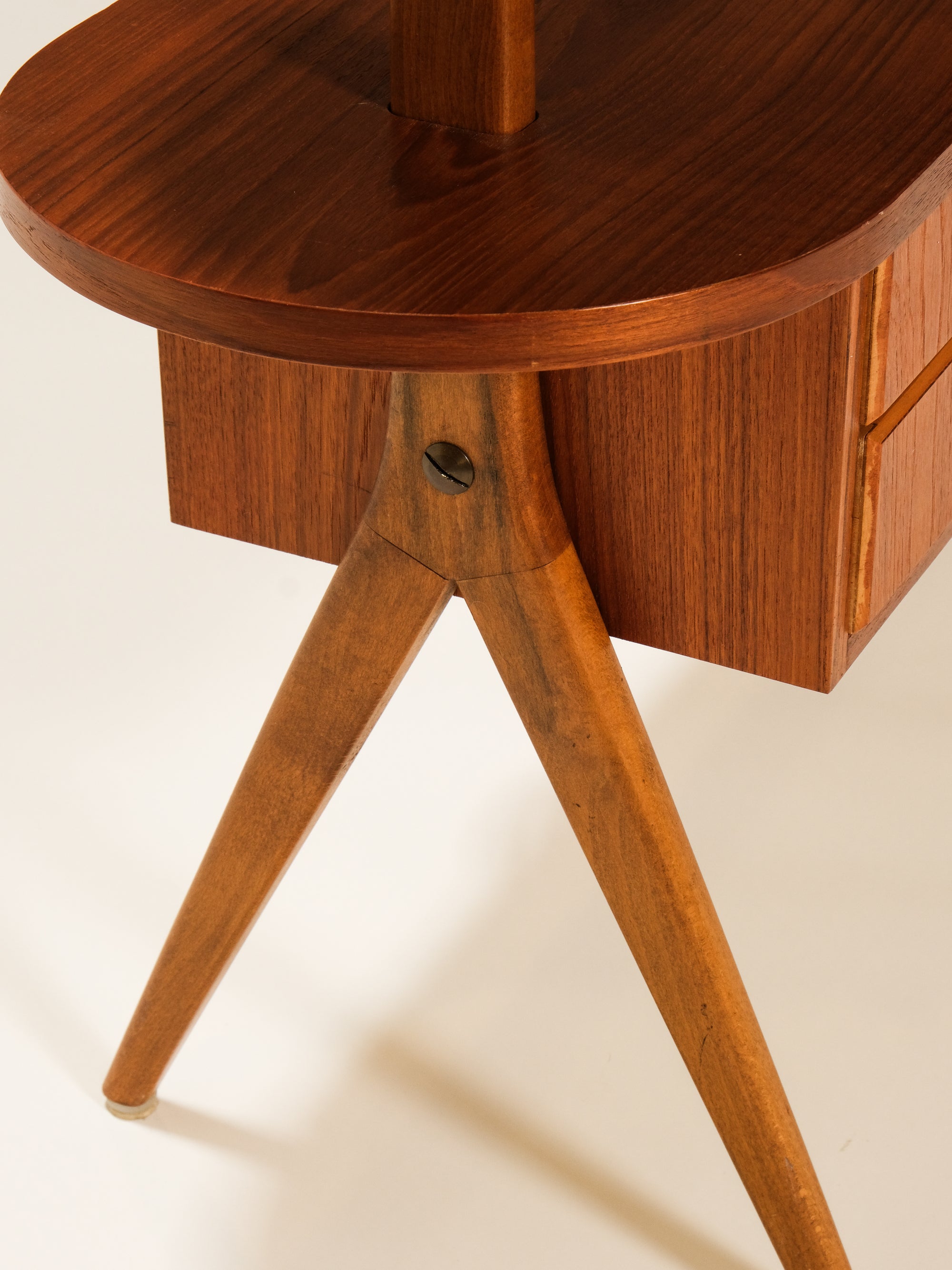 Scandinavian Double-Sided Teak Shelf, 1950s