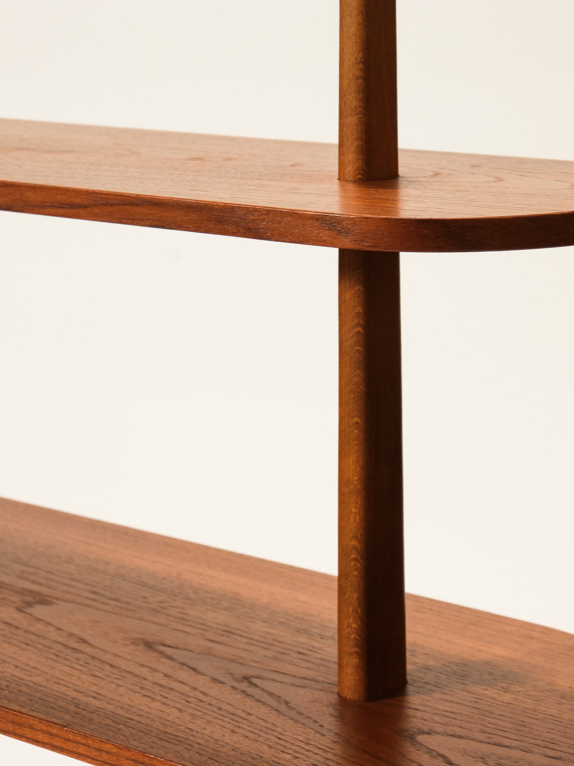 Scandinavian Double-Sided Teak Shelf, 1950s