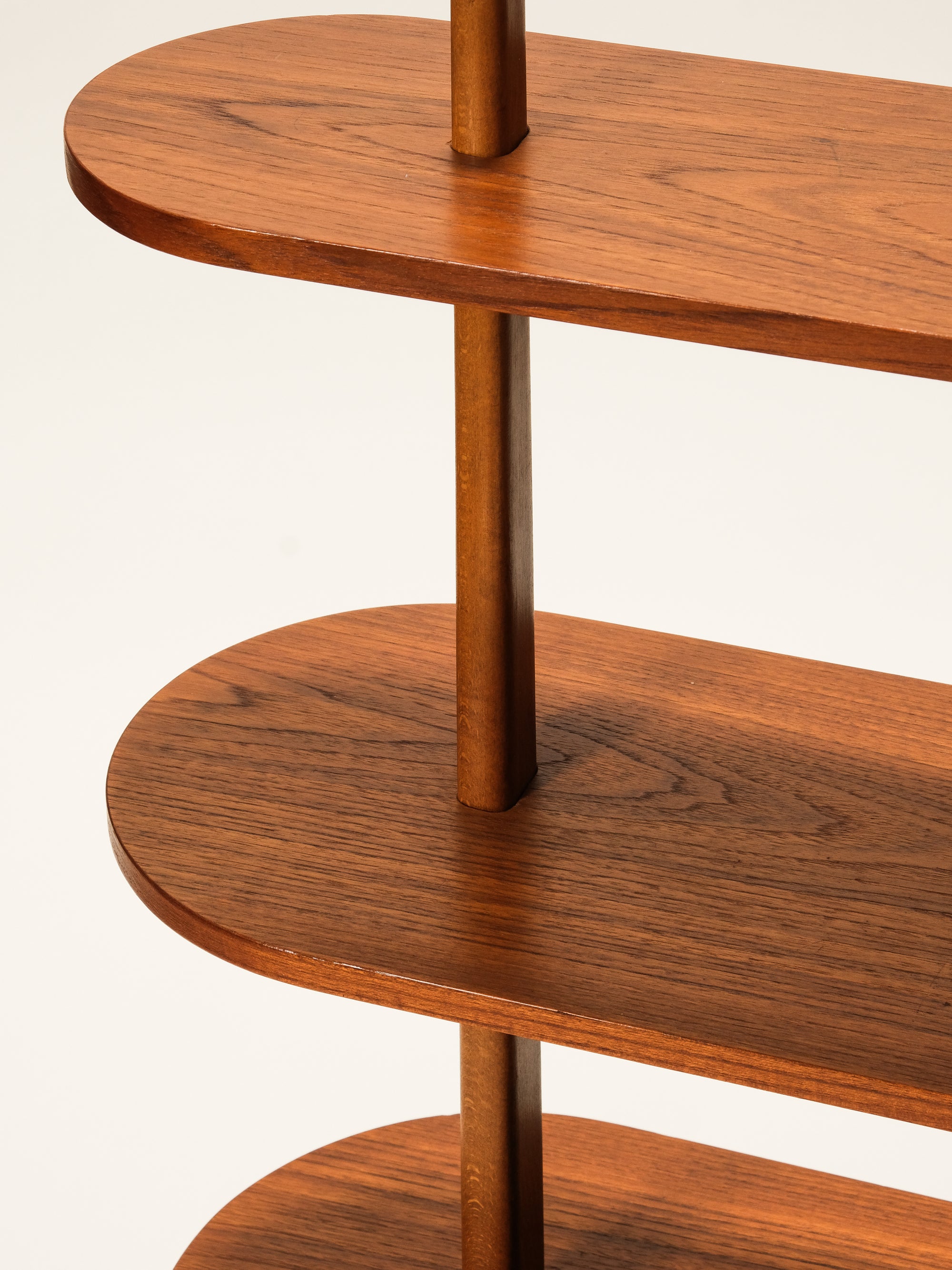 Scandinavian Double-Sided Teak Shelf, 1950s